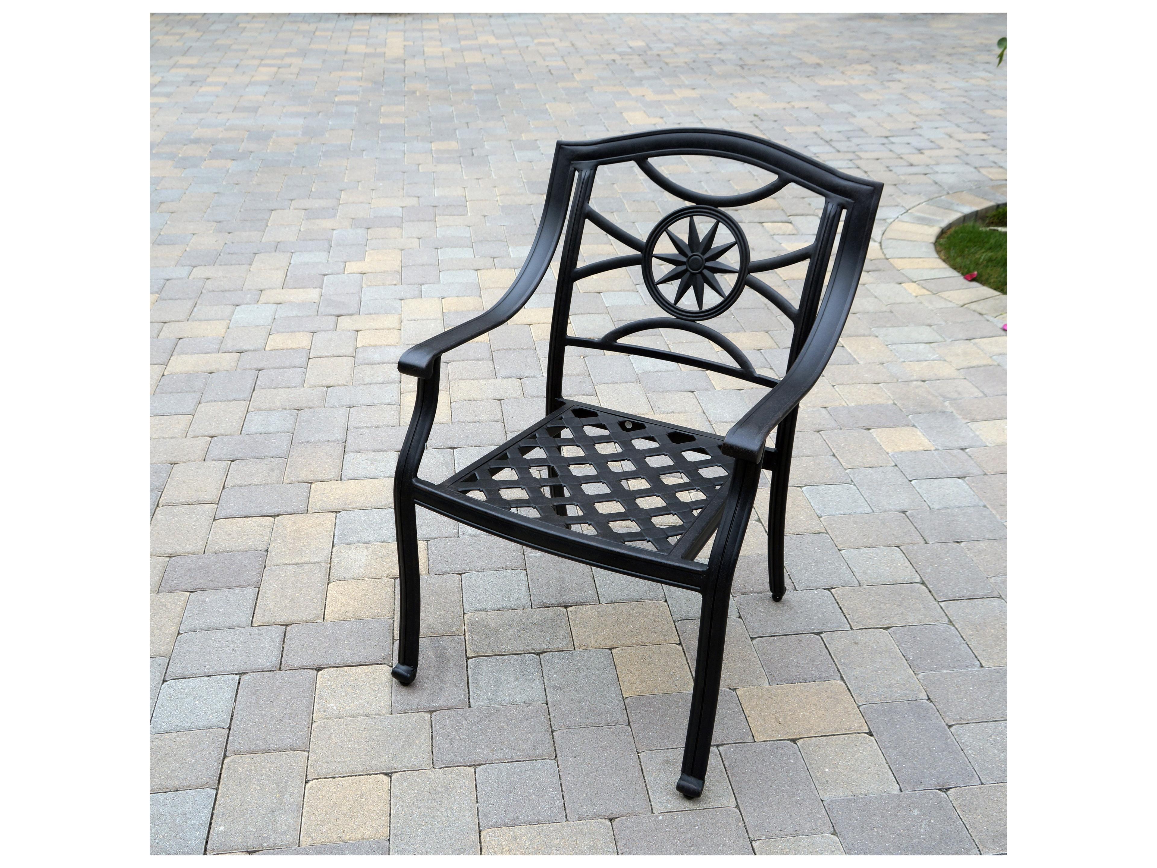 Darlee Outdoor Living Ten Star Cast Aluminum 7-Piece Dining Set with Cushions and 60'' Round Dining Table