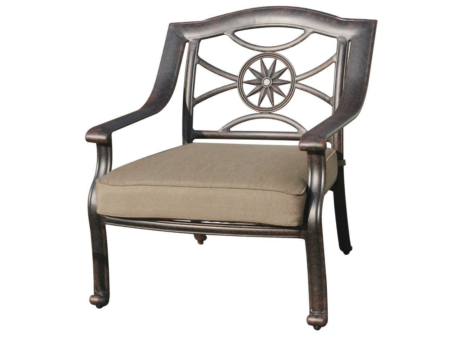 Darlee Outdoor Living Ten Star Replacement Club Chair Seat and Back Cushion