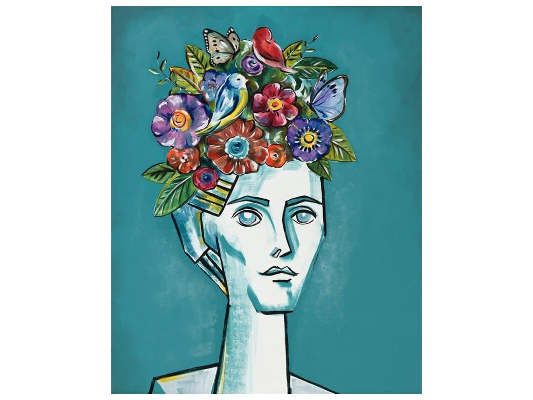 Daleno Bookcase Beauty Wall Art