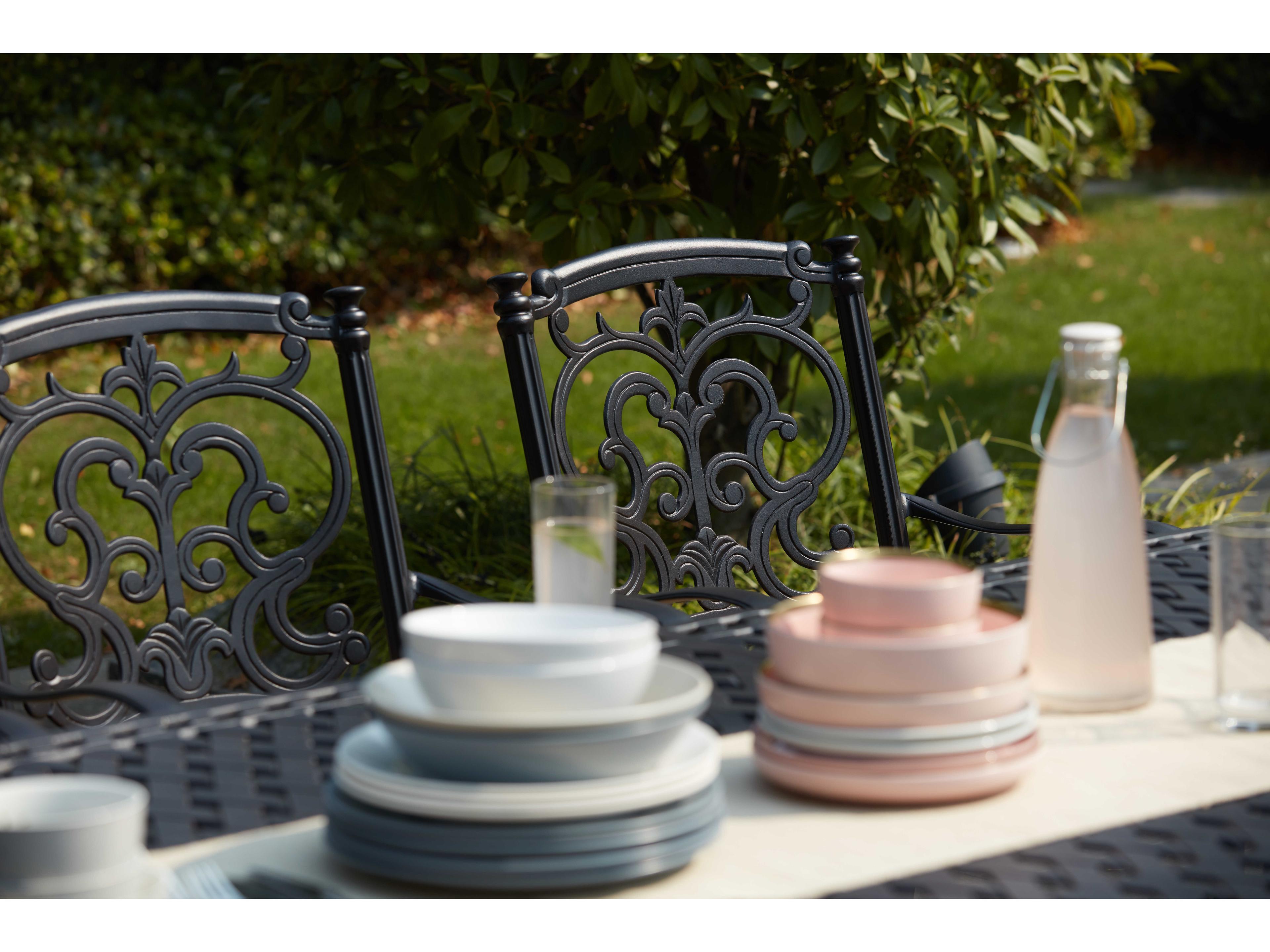 Darlee Outdoor Living Santa Barbara Cast Aluminum Antique Bronze 11 Piece Dining Set