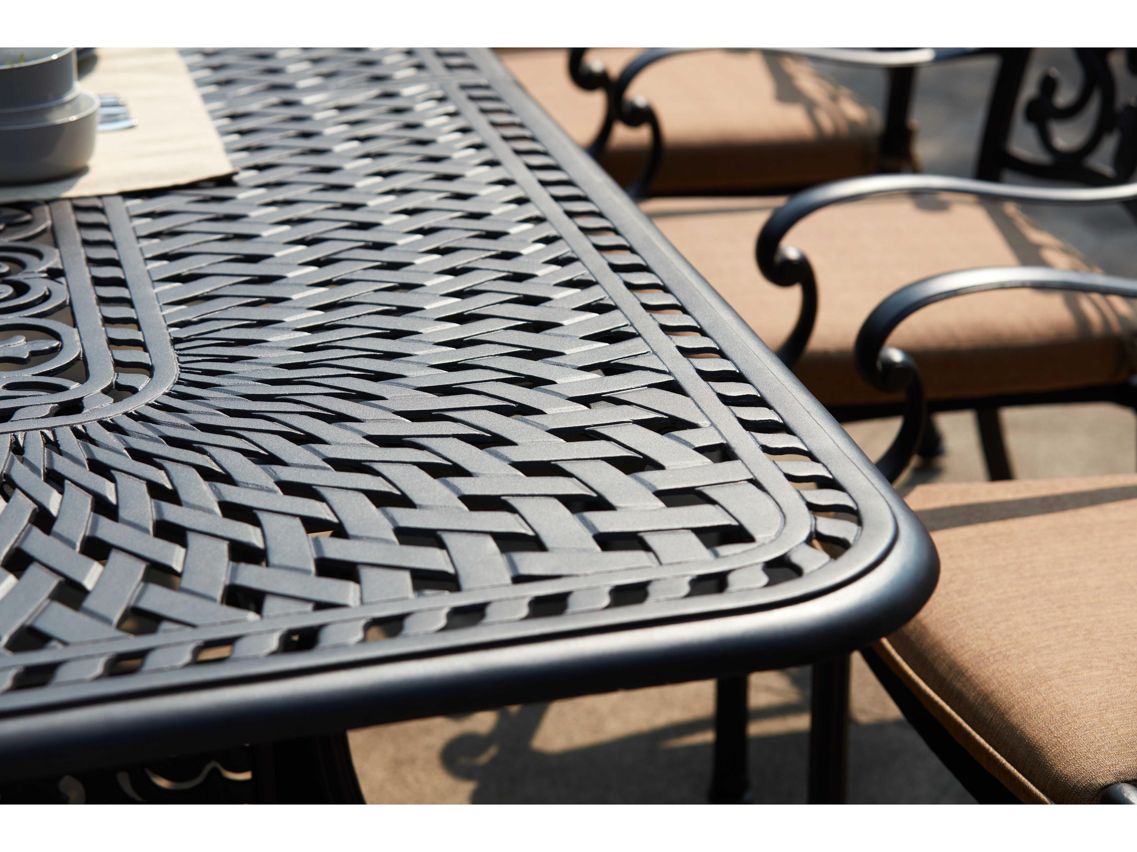 Darlee Outdoor Living Santa Barbara Cast Aluminum Antique Bronze 11 Piece Dining Set