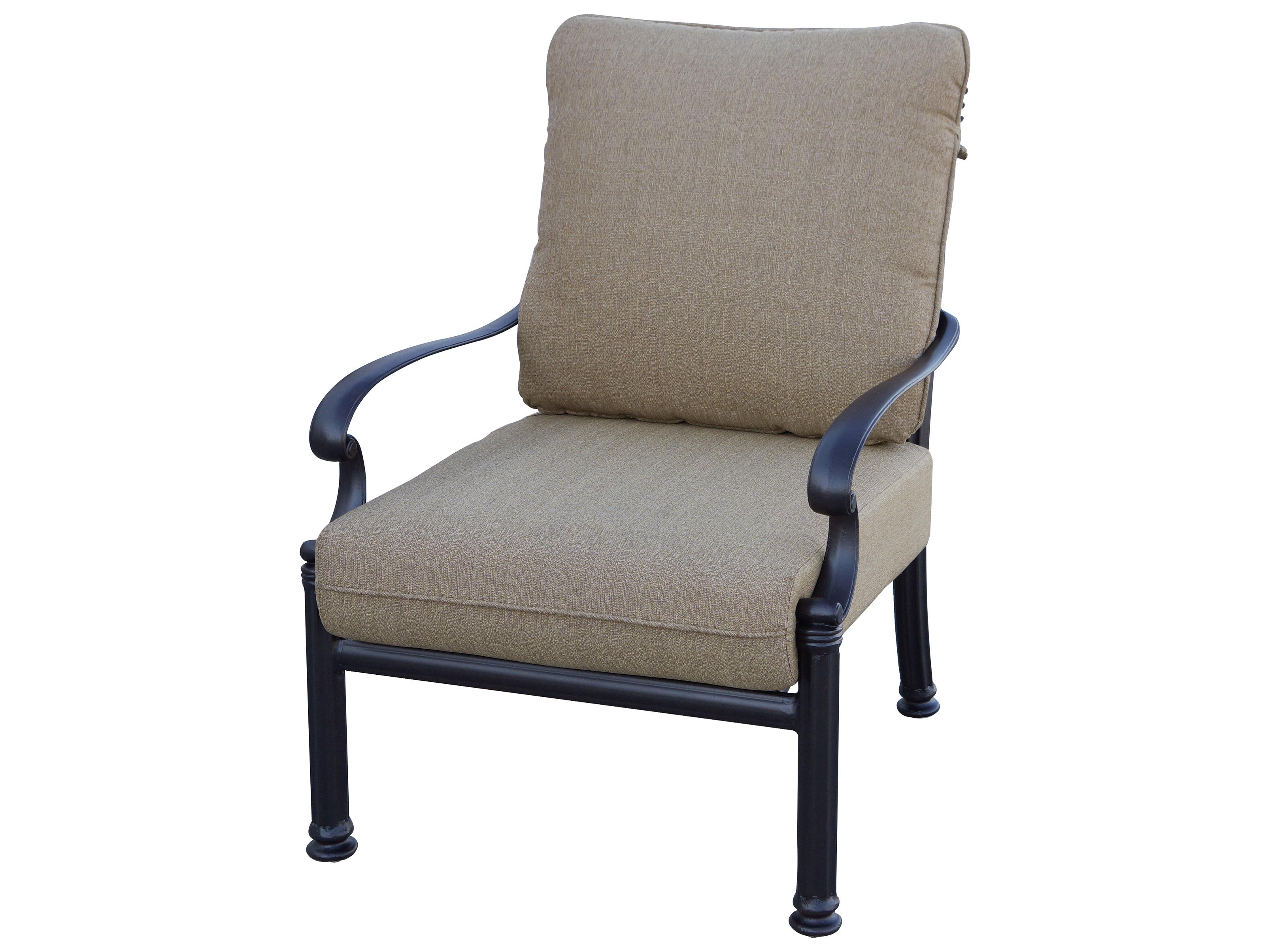 Darlee Outdoor Living Santa Barbara Cast Aluminum Antique Bronze 4 Piece Lounge Set