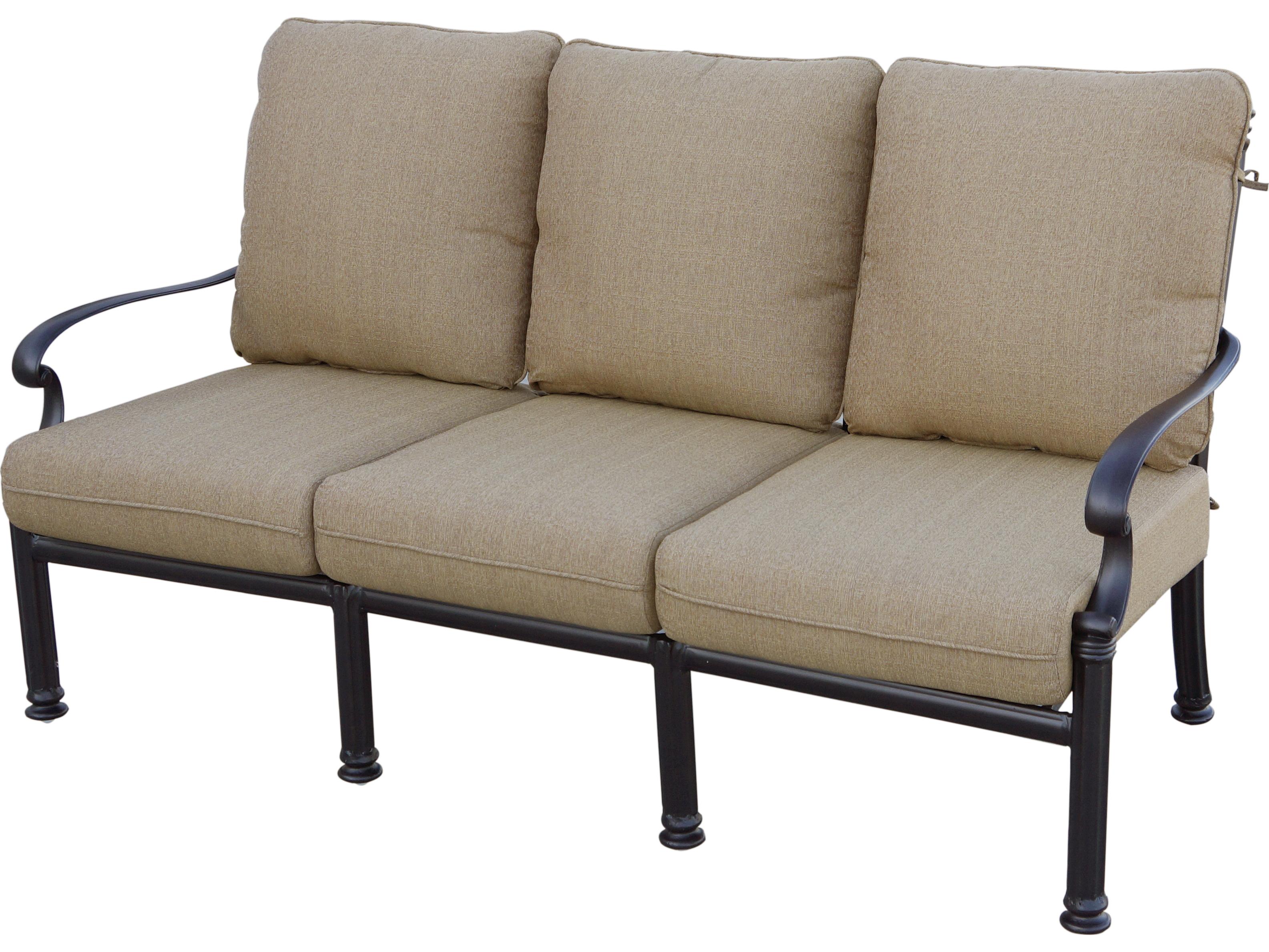 Darlee Outdoor Living Santa Barbara Cast Aluminum Antique Bronze 6 Piece Lounge Set