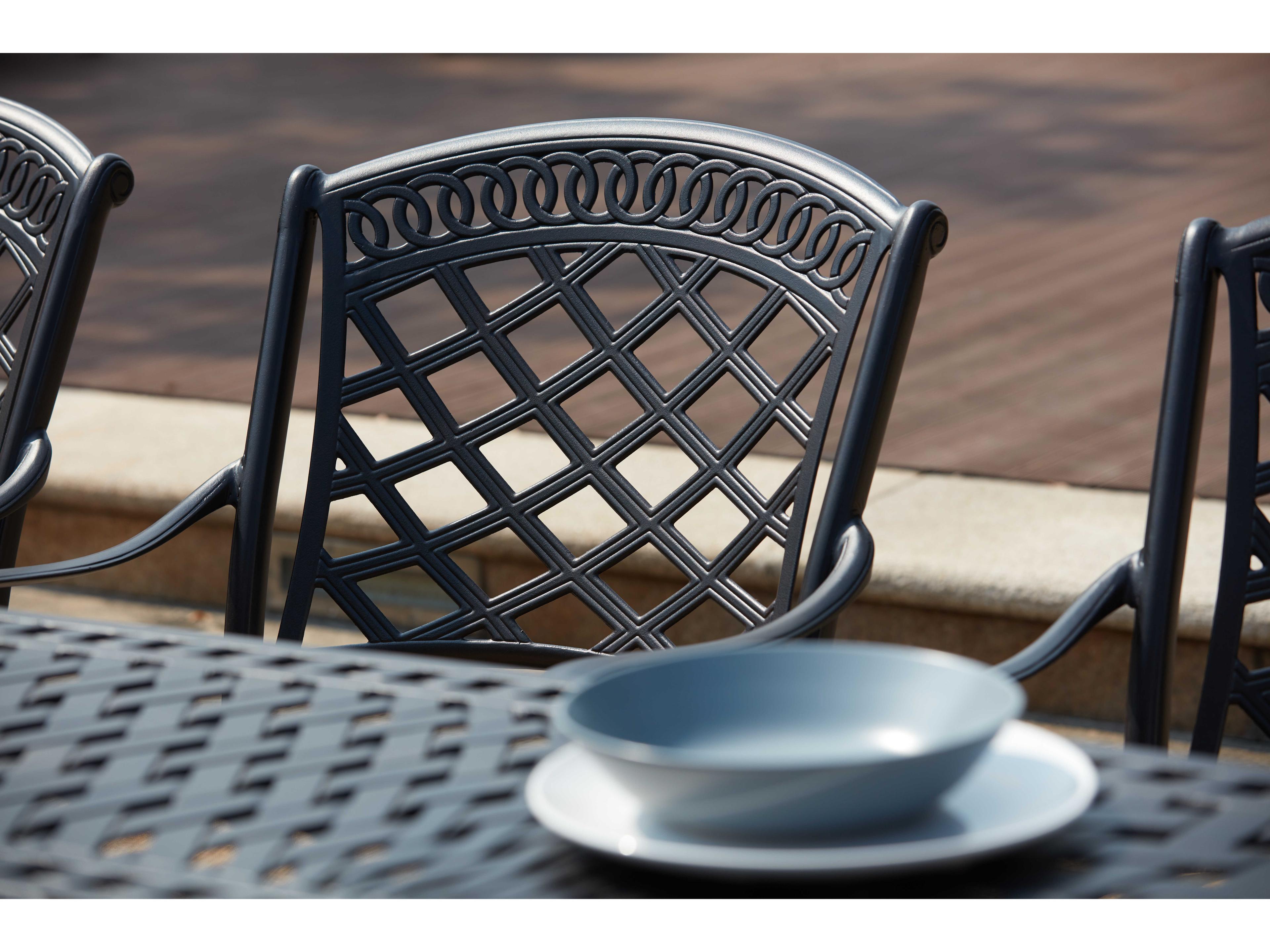 Darlee Outdoor Living Sedona Cast Aluminum Antique Bronze 11 Piece Dining Set