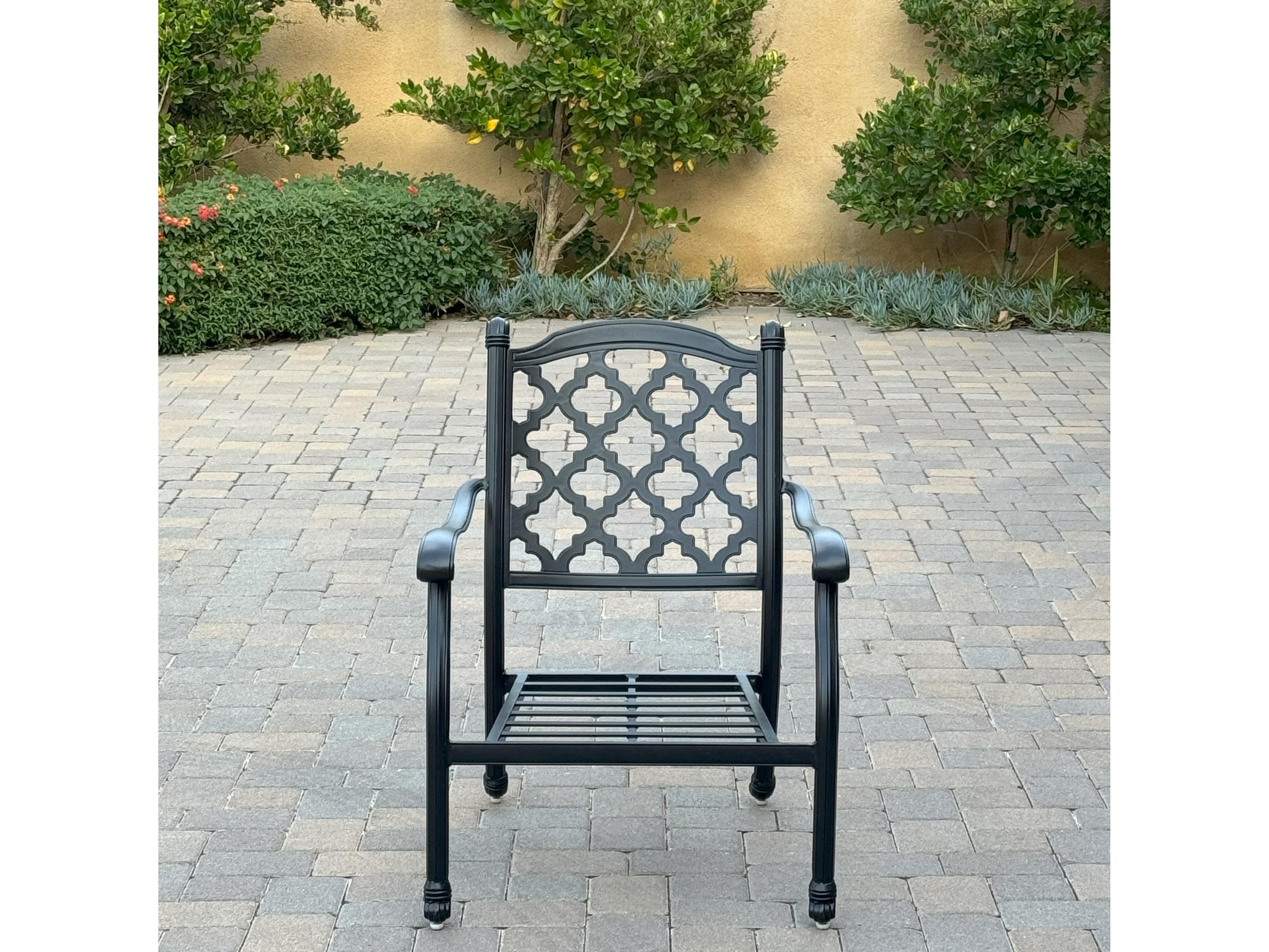 Darlee Outdoor Living Madison Cast Aluminum 4-Piece Patio Fire Pit Conversation Set