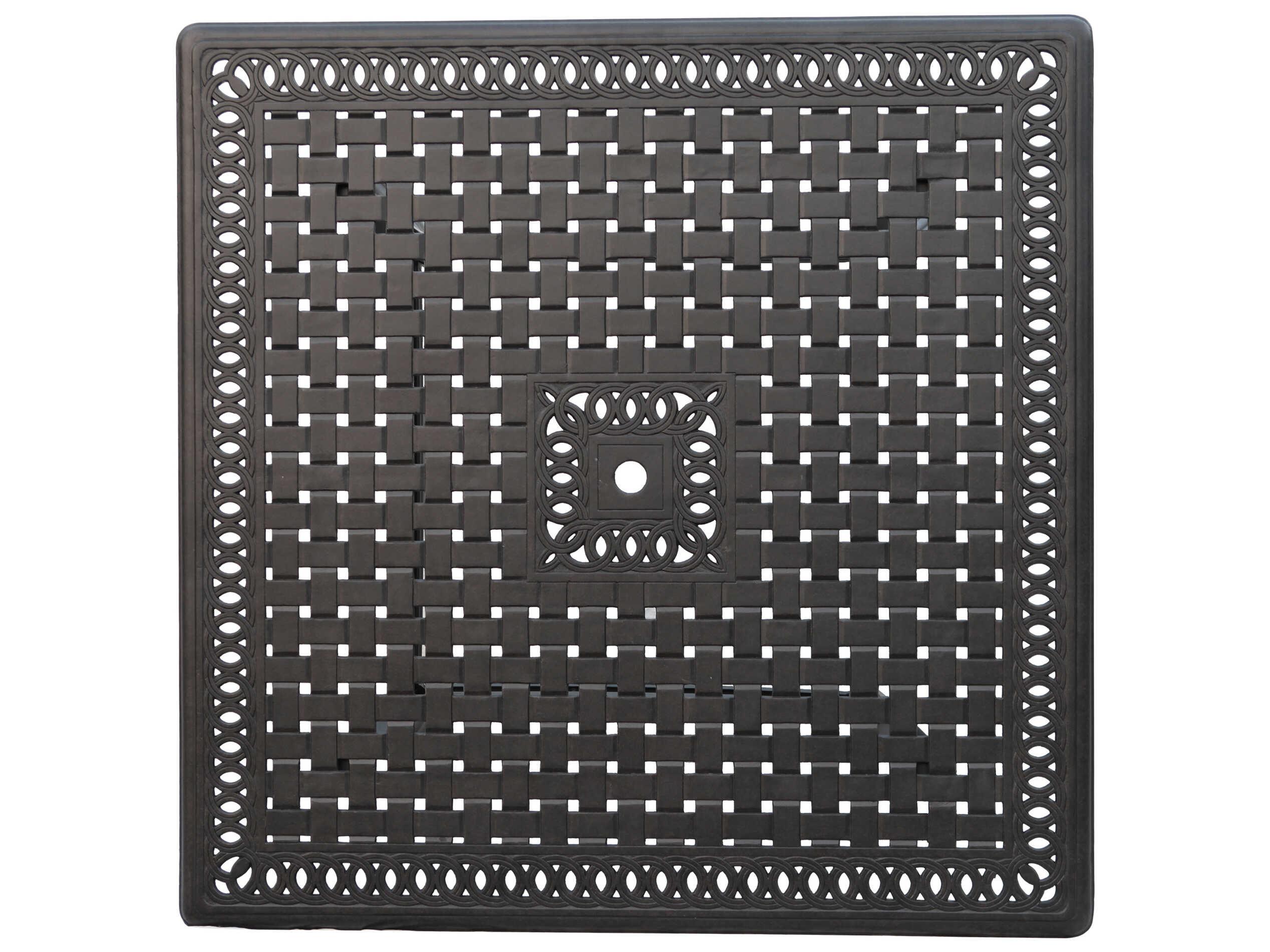 Darlee Outdoor Living Capri Cast Aluminum Antique Bronze 9 Piece Counter Set