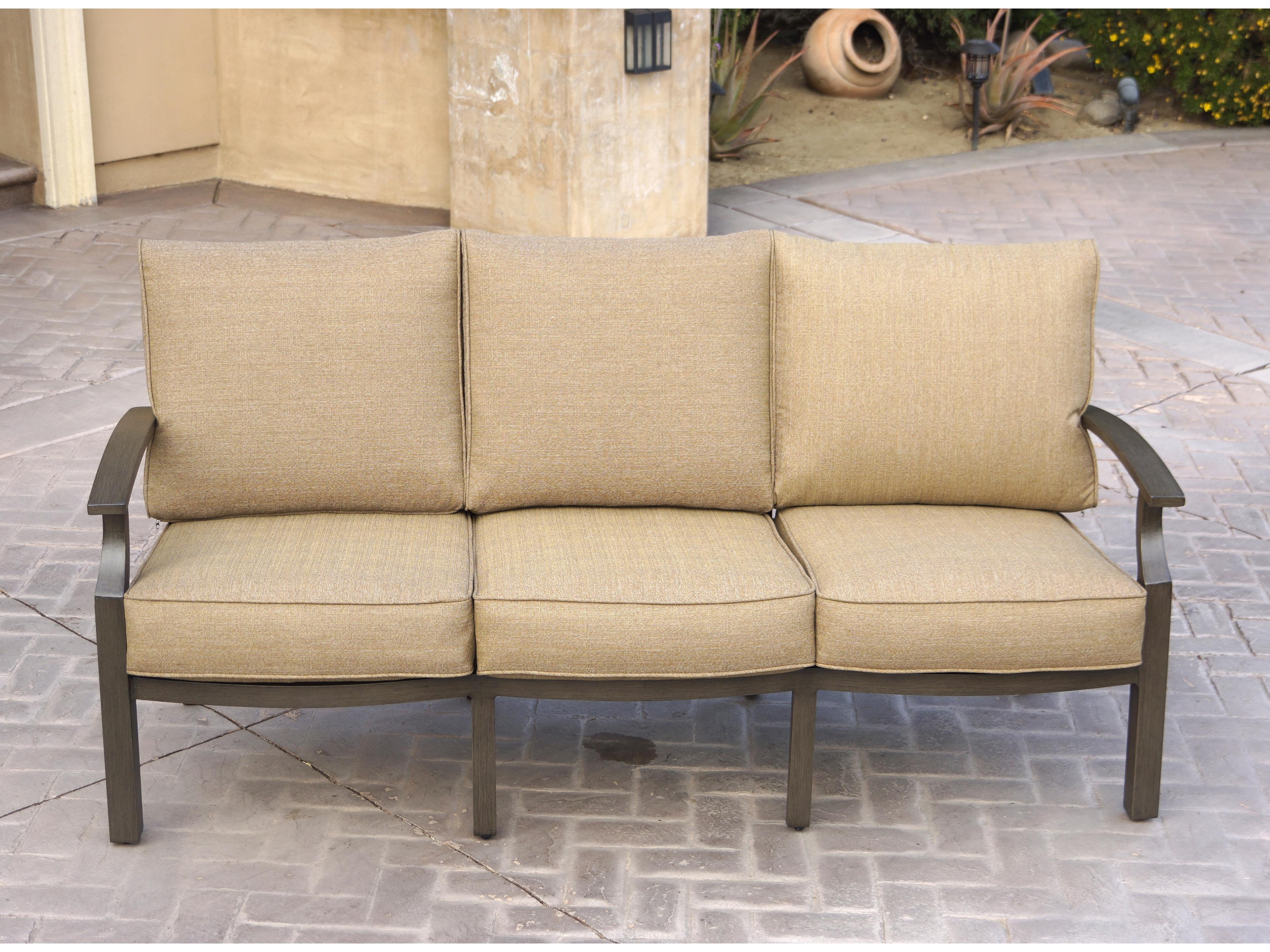 Darlee Outdoor Living Brooklyn Aluminum Multibrown 5 Piece Lounge Set