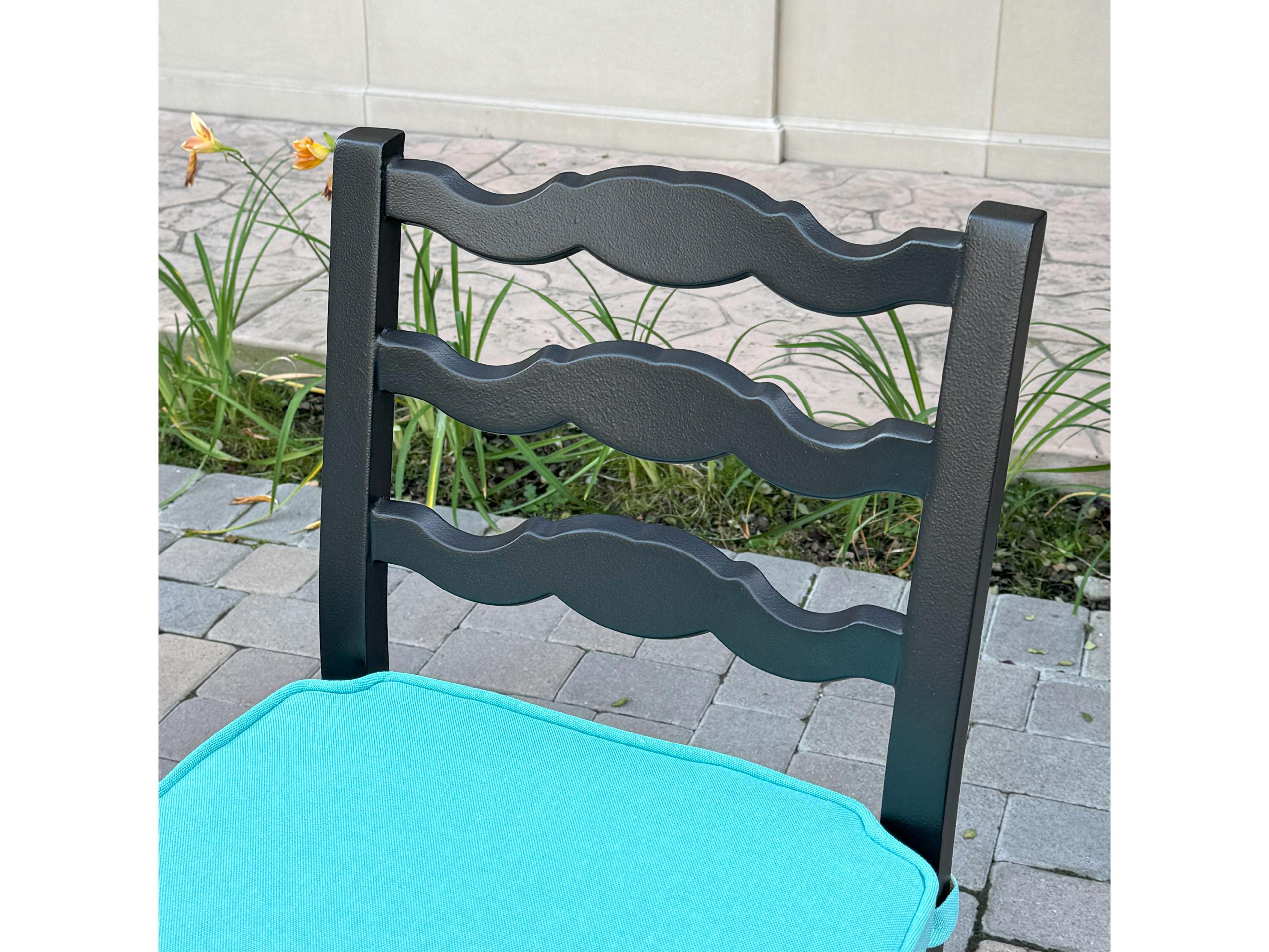 Darlee Outdoor Living Aspen Aluminum 5-Piece Patio Bar Set with 30 feet' Round Counter Height Bar Table