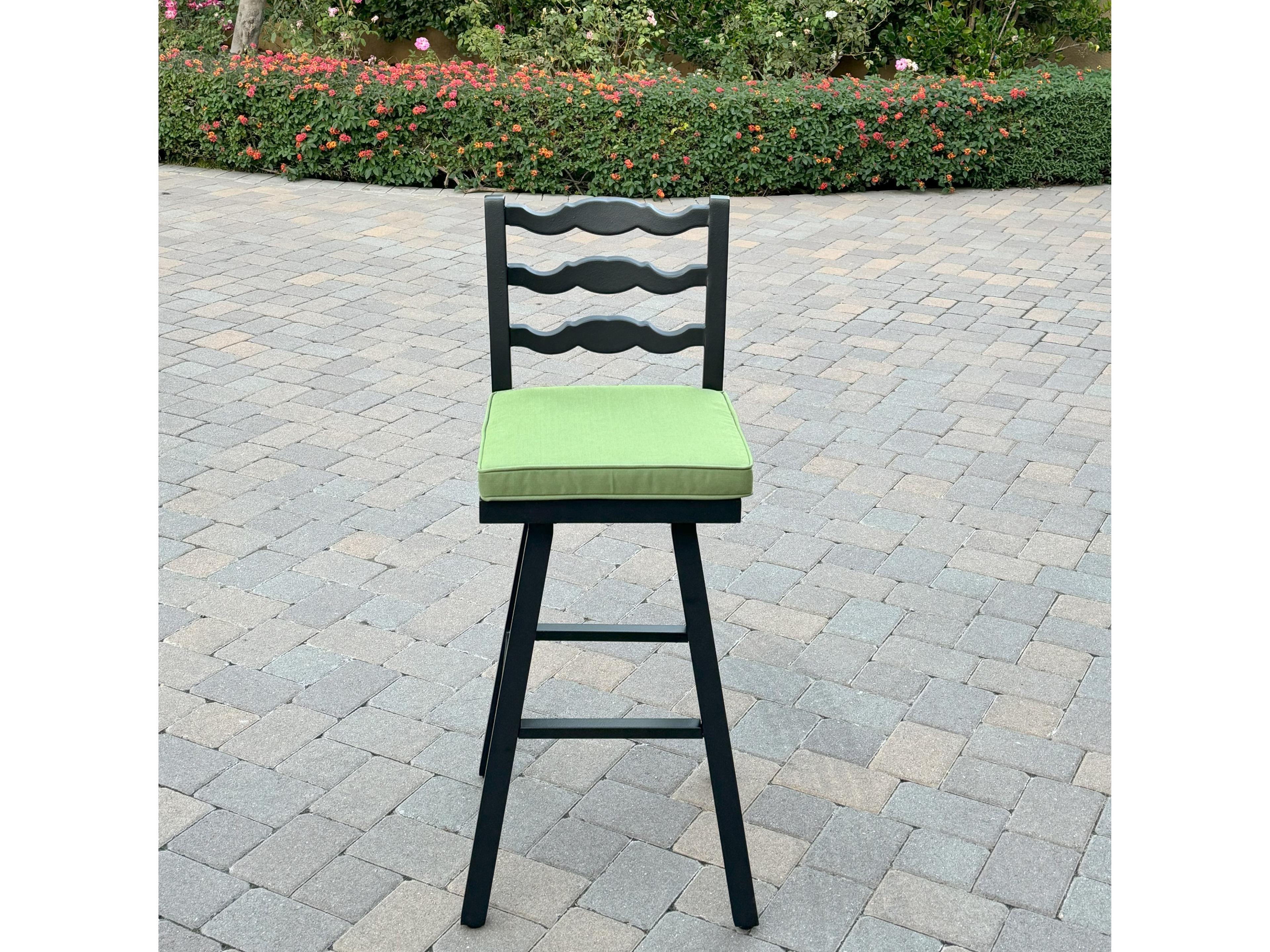 Darlee Outdoor Living Aspen Aluminum 5-Piece Patio Bar Set with 30 feet' Round Bar Table