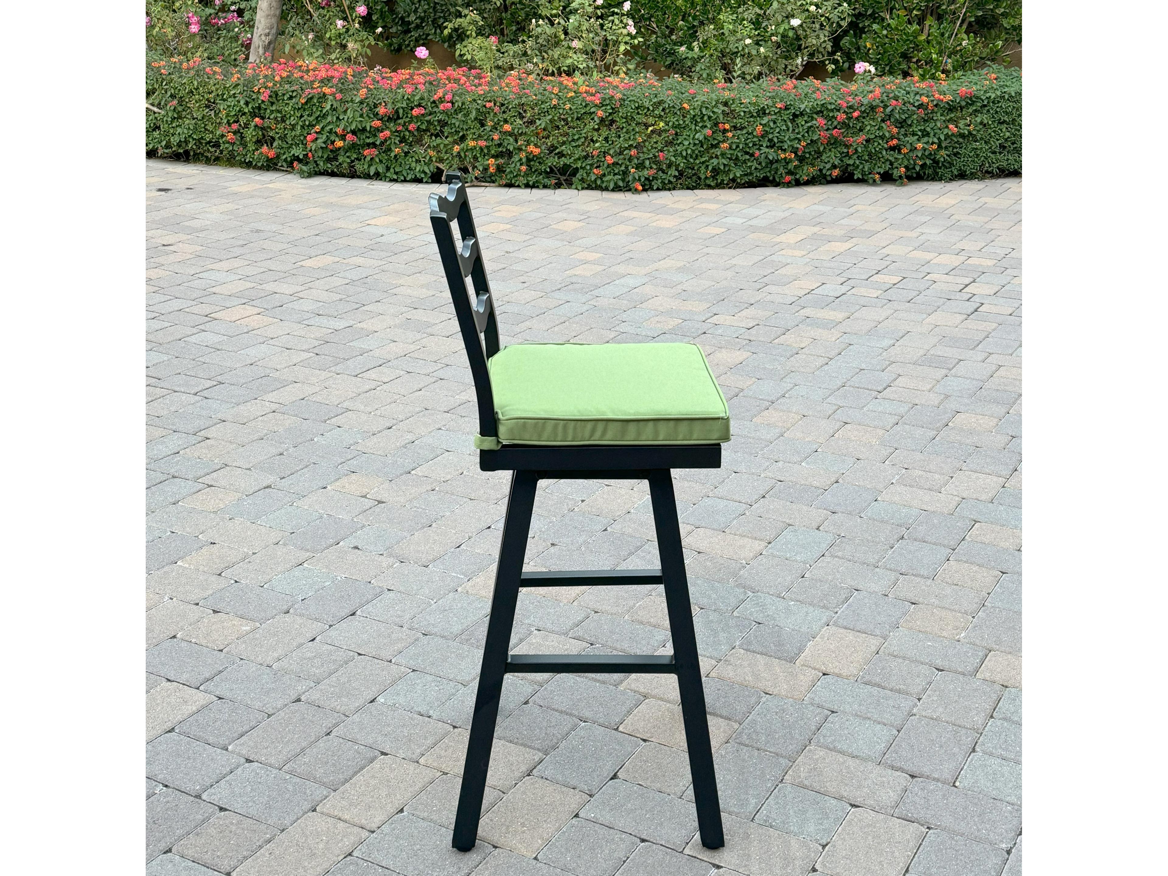 Darlee Outdoor Living Aspen Aluminum 30 Inch Swivel Bar Stool ( set of 4 )