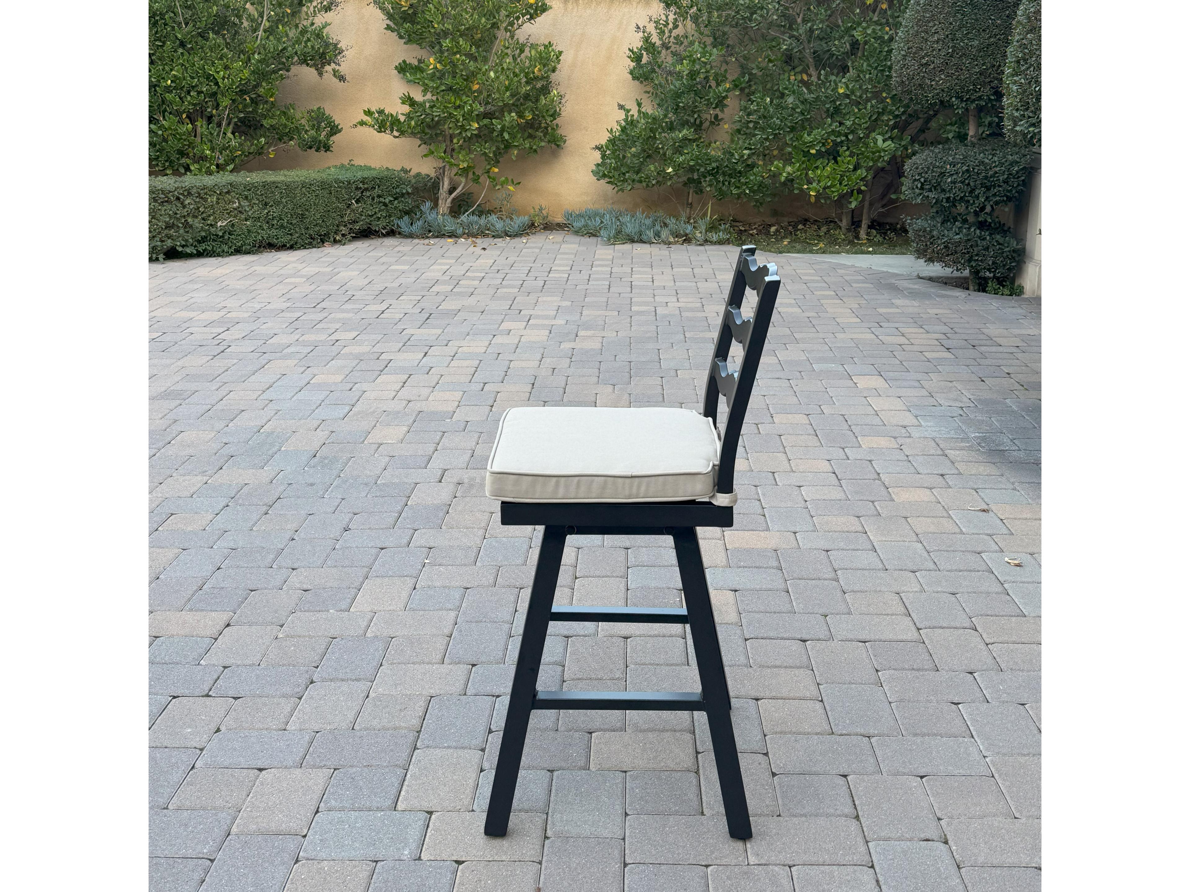 Darlee Outdoor Living Aspen Aluminum 26 Inch Counter Height Swivel Bar Stool ( set of 4 )