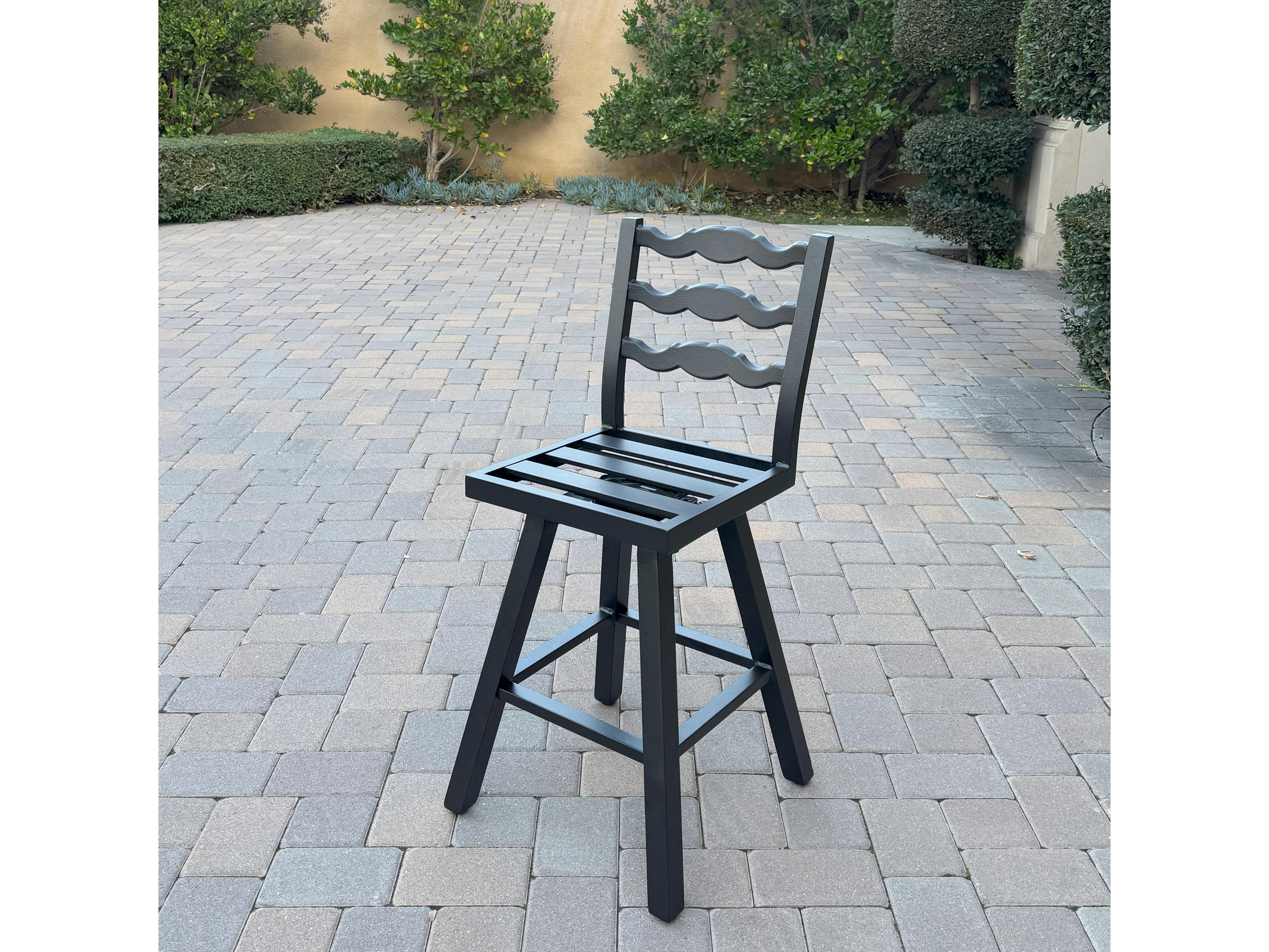 Darlee Outdoor Living Aspen Aluminum 26 Inch Counter Height Swivel Bar Stool ( set of 4 )