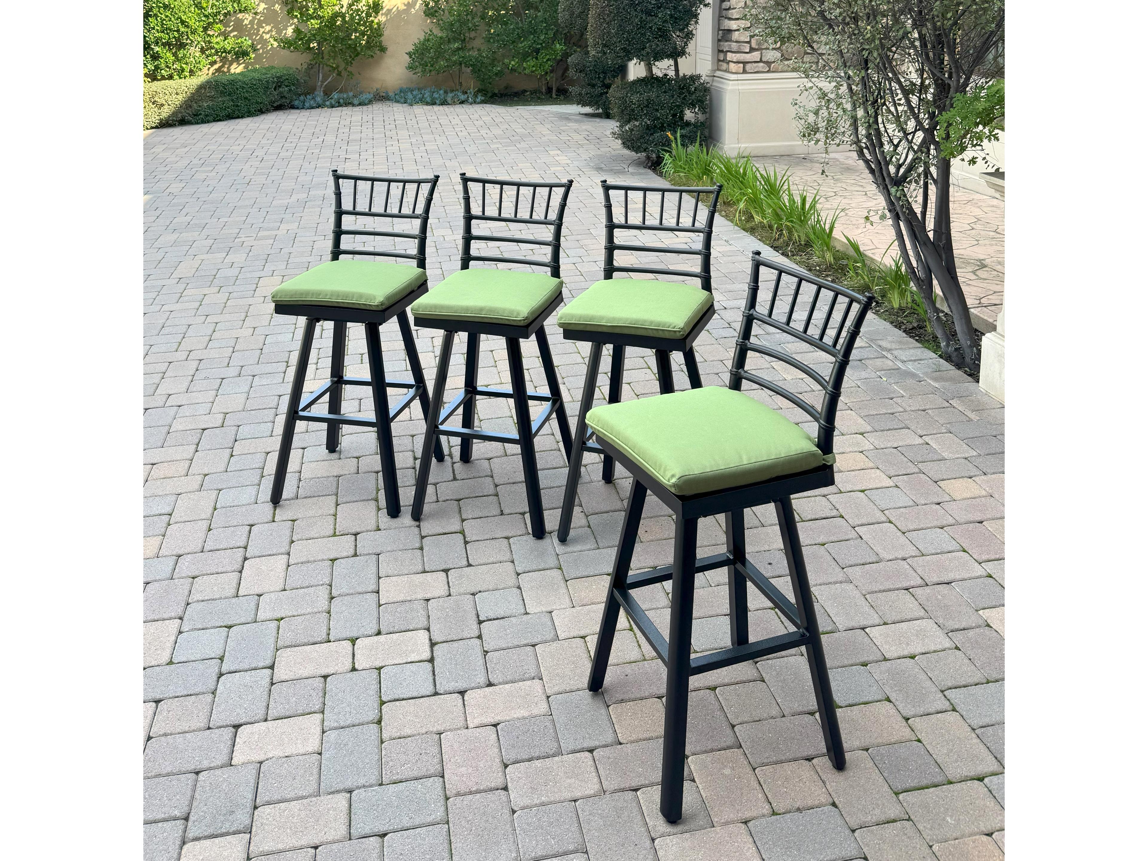 Darlee Outdoor Living Bella Aluminum 30 Inch Swivel Bar Stool ( set of 4 )