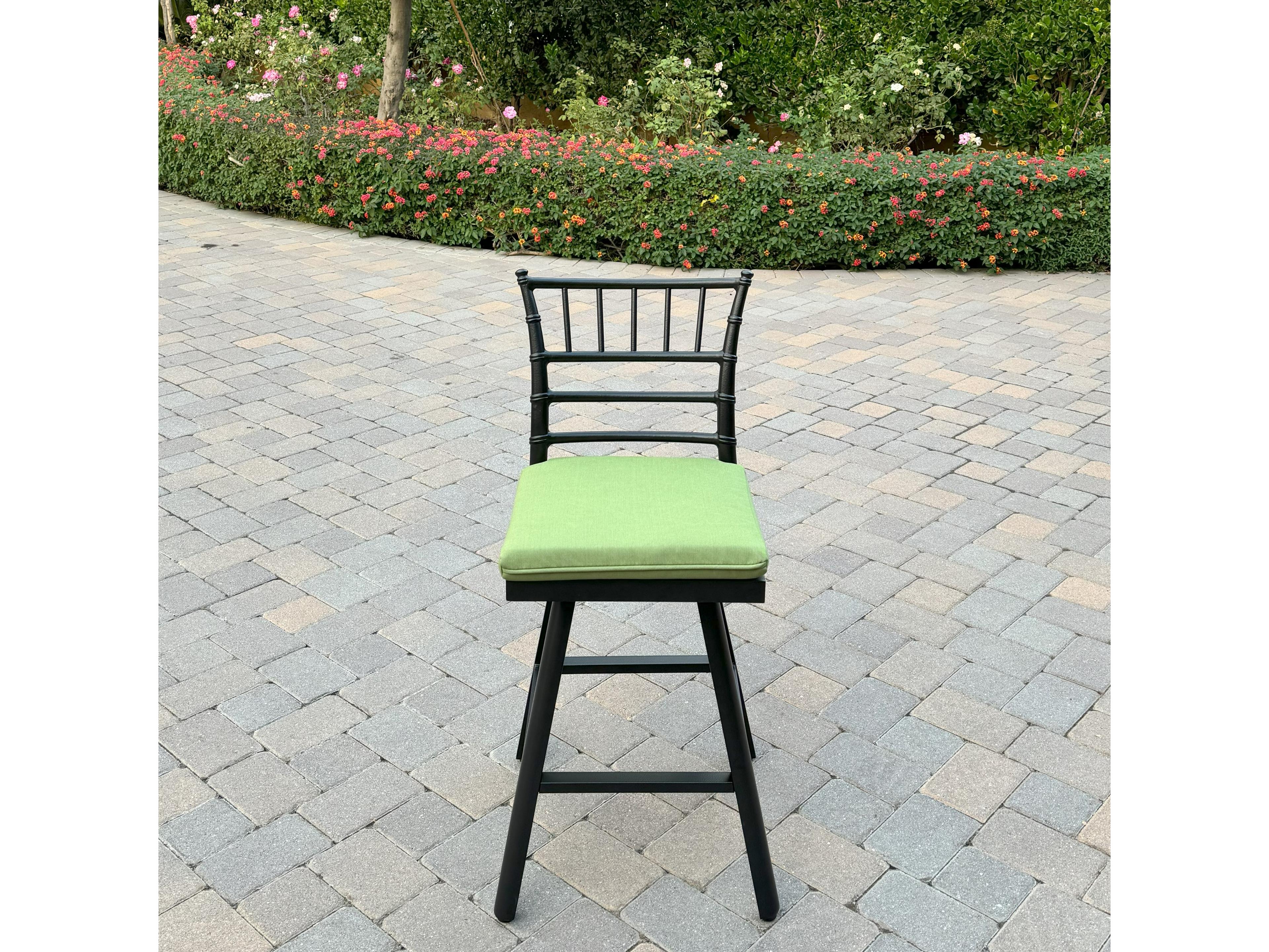 Darlee Outdoor Living Bella Aluminum 26 Inch Counter Height Swivel Bar Stool ( set of 2 )