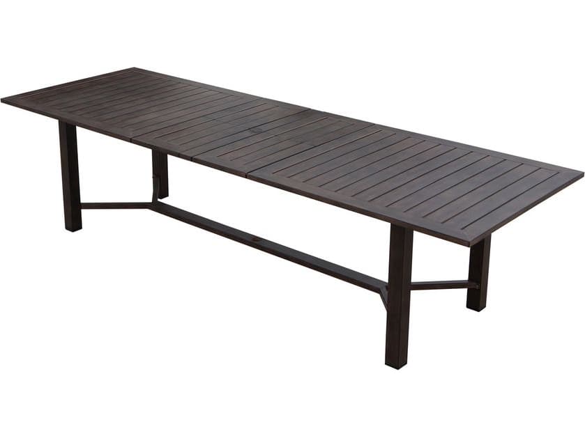 Darlee Outdoor Living Atlantis Walnut Aluminum Dining Set in Spa