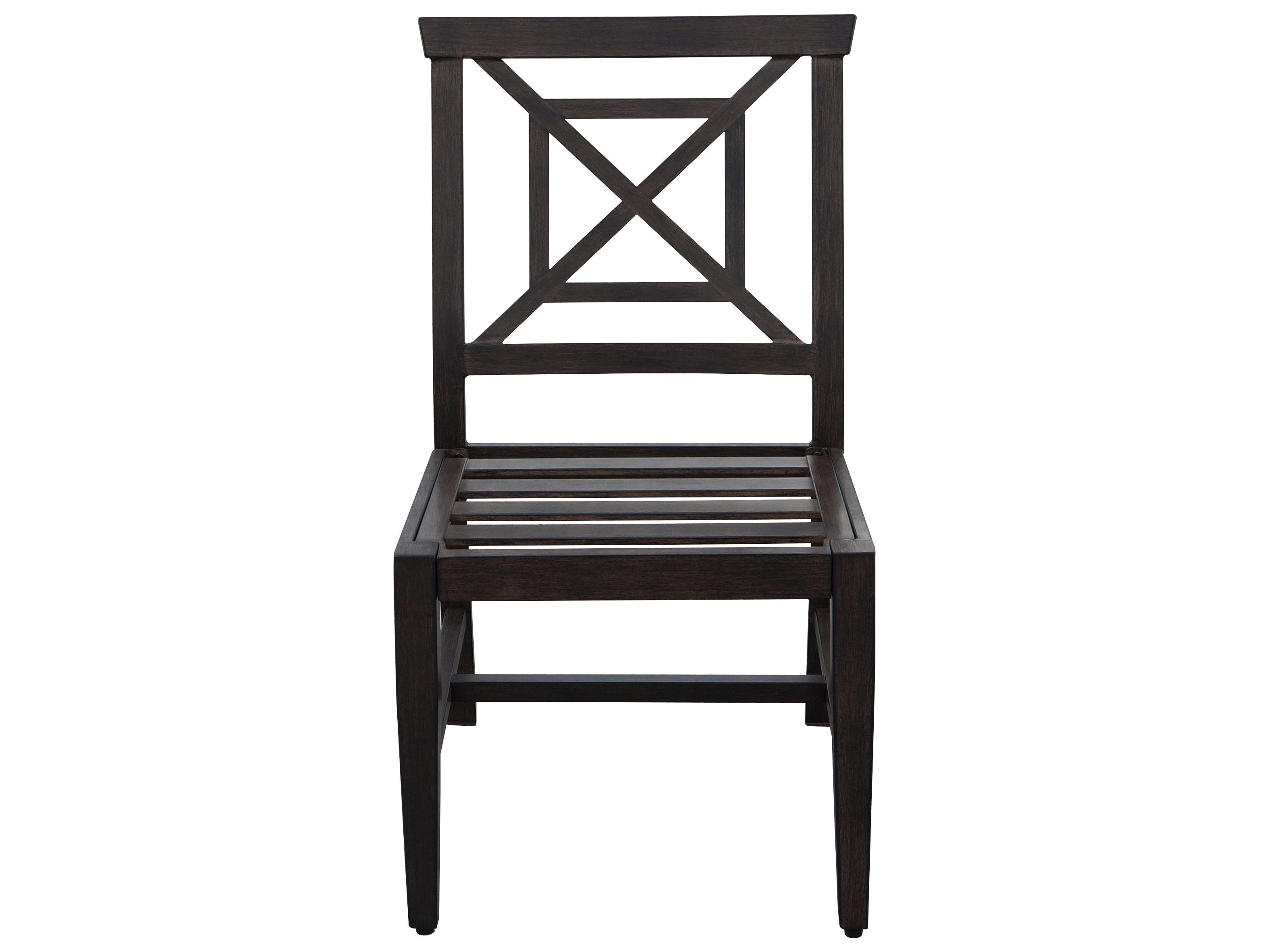 Darlee Outdoor Living Atlantis Walnut Aluminum Cushion Dining Chair in Beige