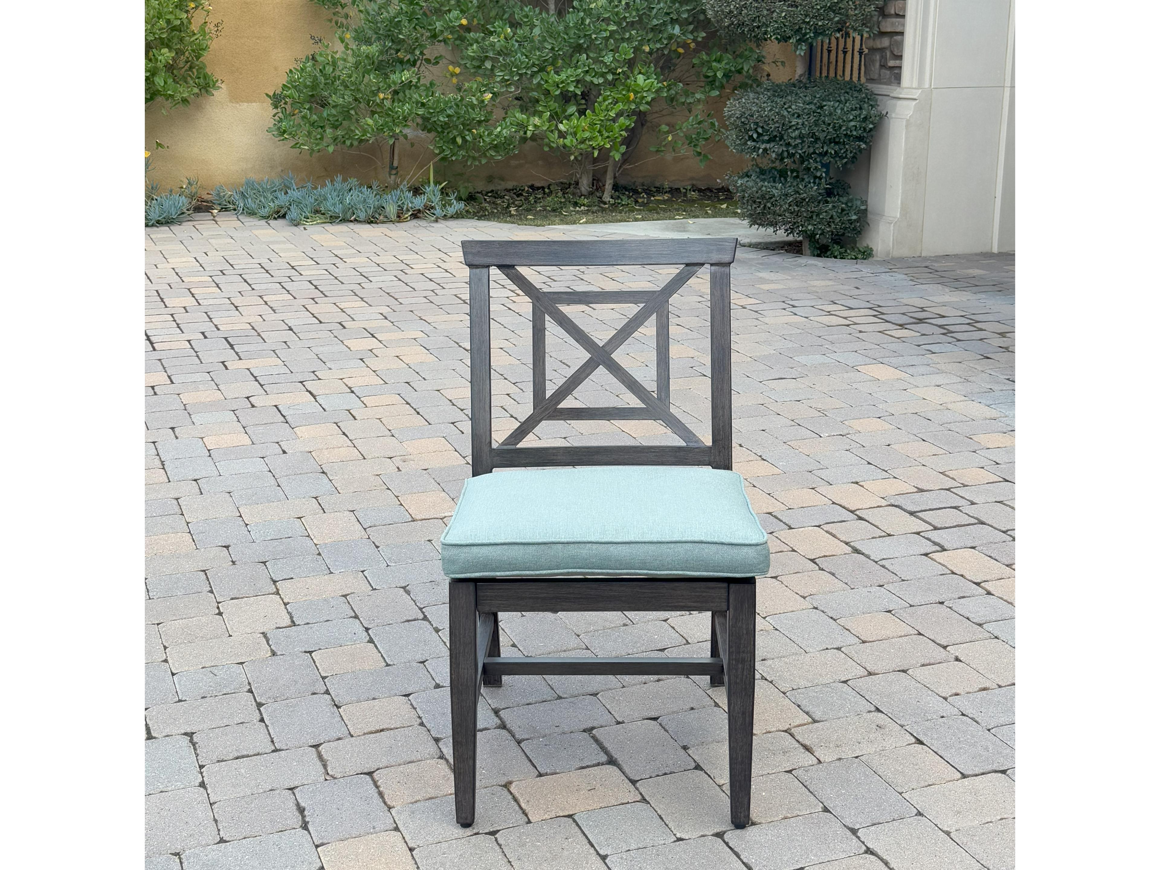 Darlee Outdoor Living Atlantis ( set of 4 ) Aluminum Patio Dining Chair Set with Cushions