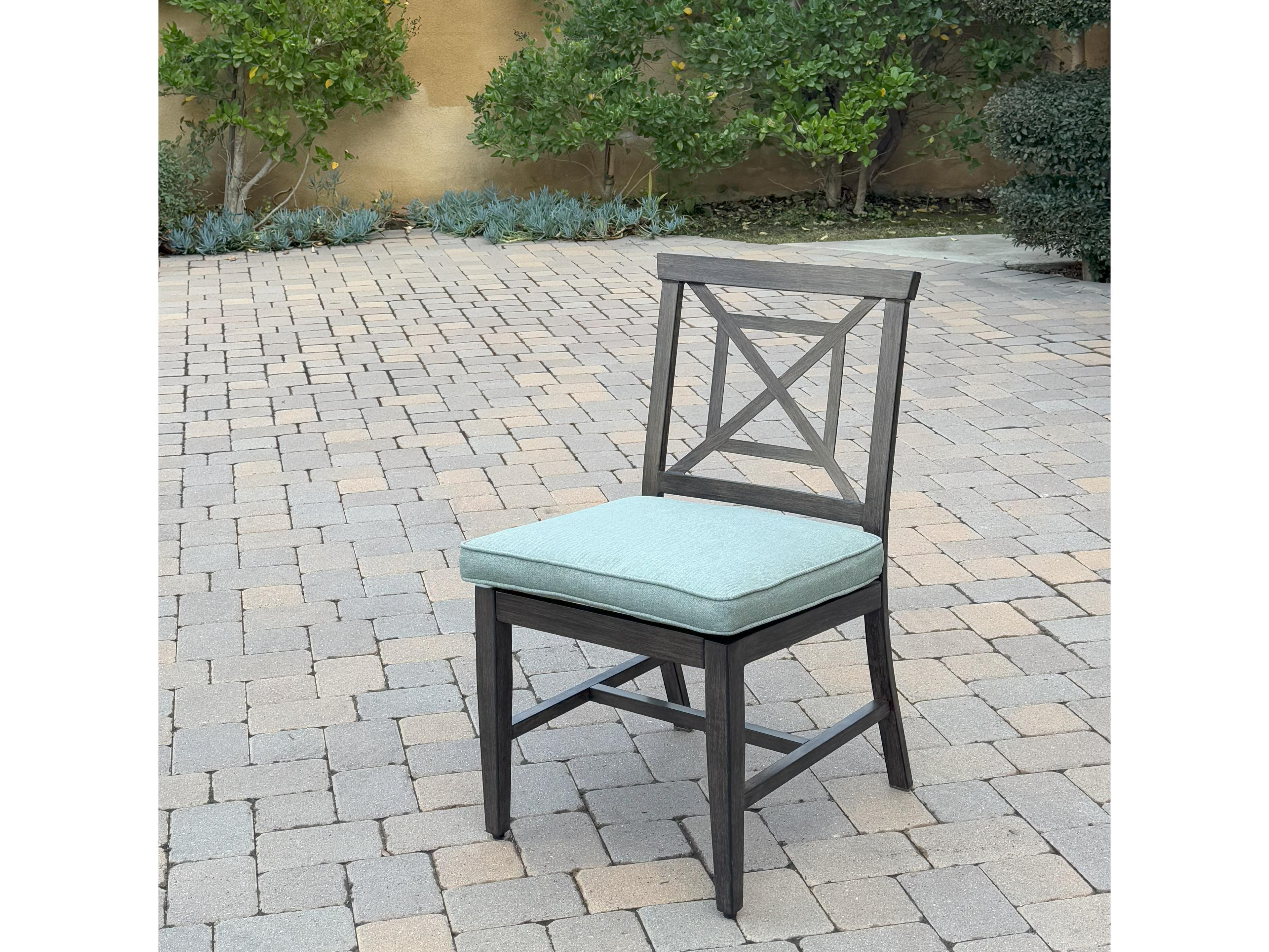 Darlee Outdoor Living Atlantis ( set of 4 ) Aluminum Patio Dining Chair Set with Cushions