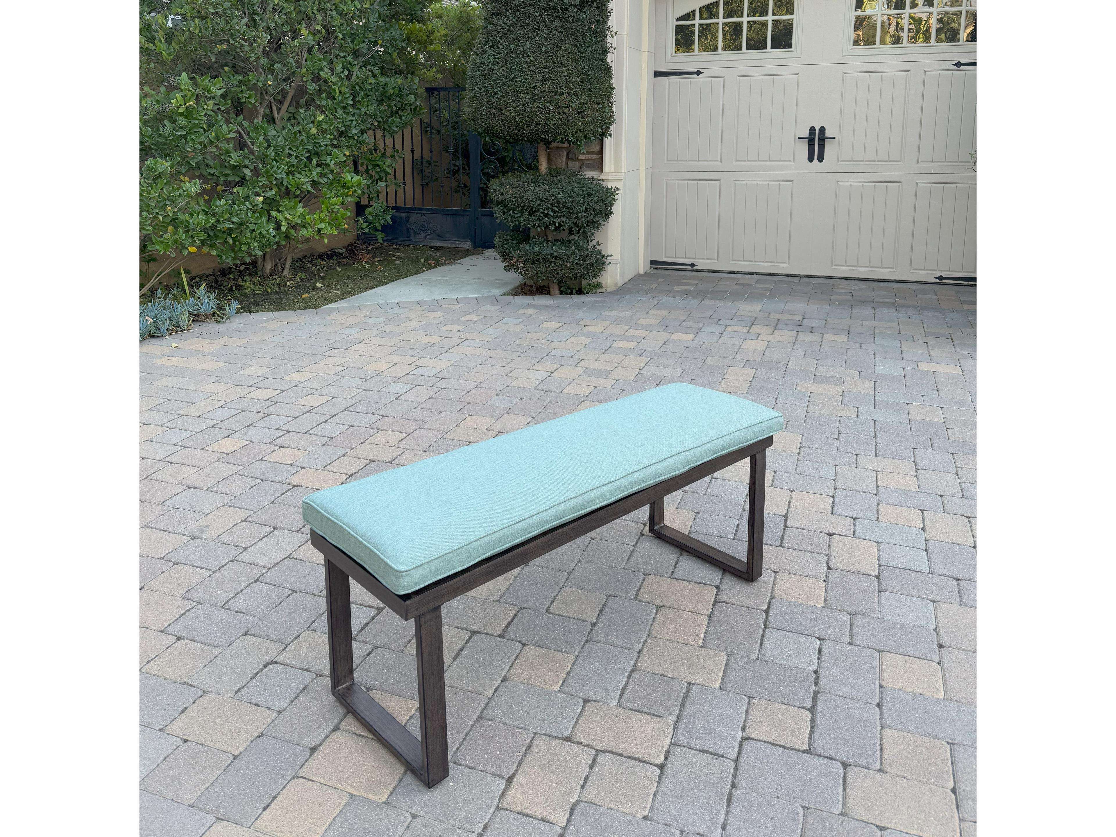 Darlee Outdoor Living Atlantis Aluminum 5-Piece Patio Dining Set with 118 feet' X 40 feet' / 90 feet' X 40 feet'  Rectangular Extension Table