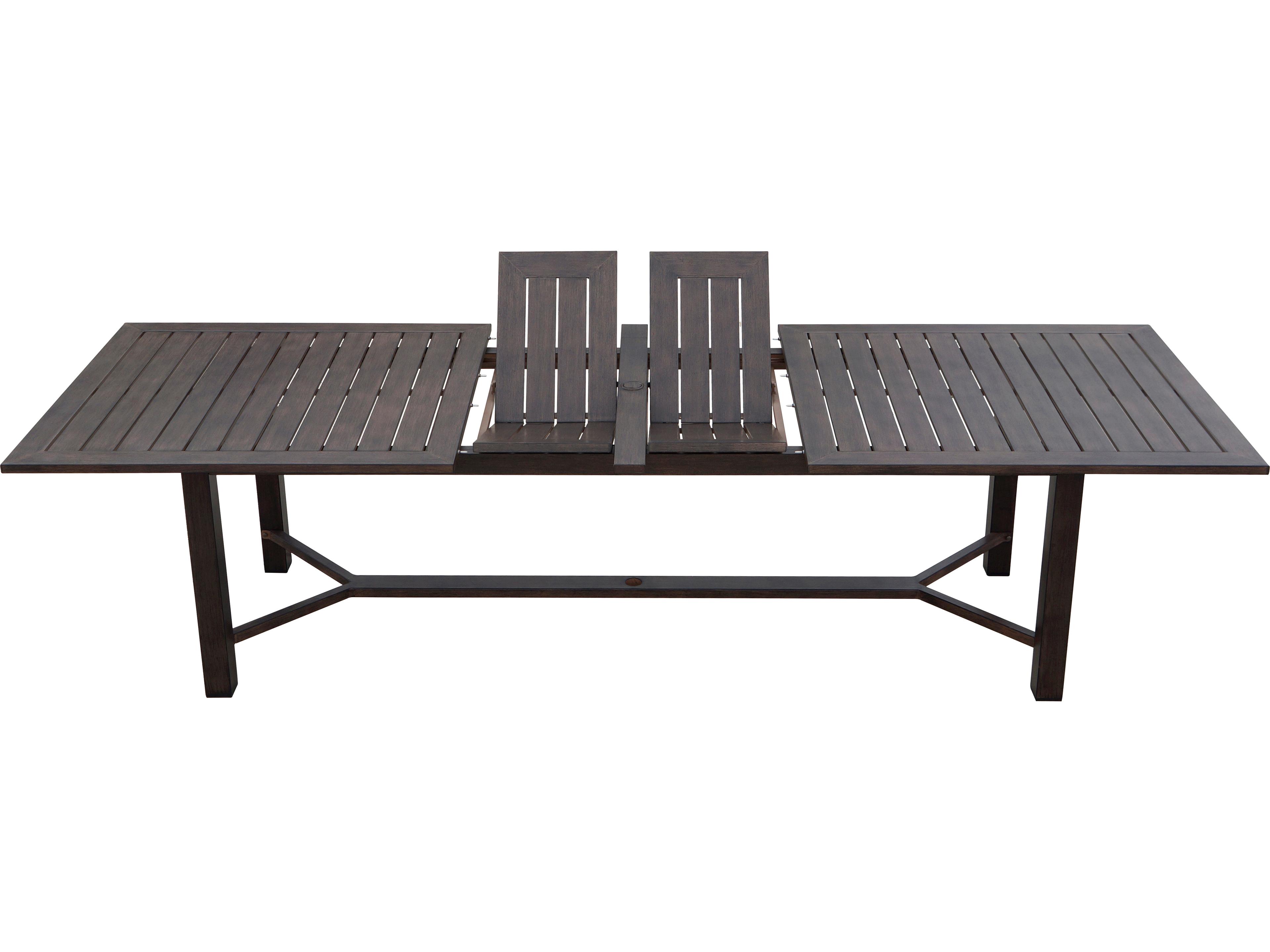 Darlee Outdoor Living Atlantis Aluminum 5-Piece Patio Dining Set with 118 feet' X 40 feet' / 90 feet' X 40 feet'  Rectangular Extension Table