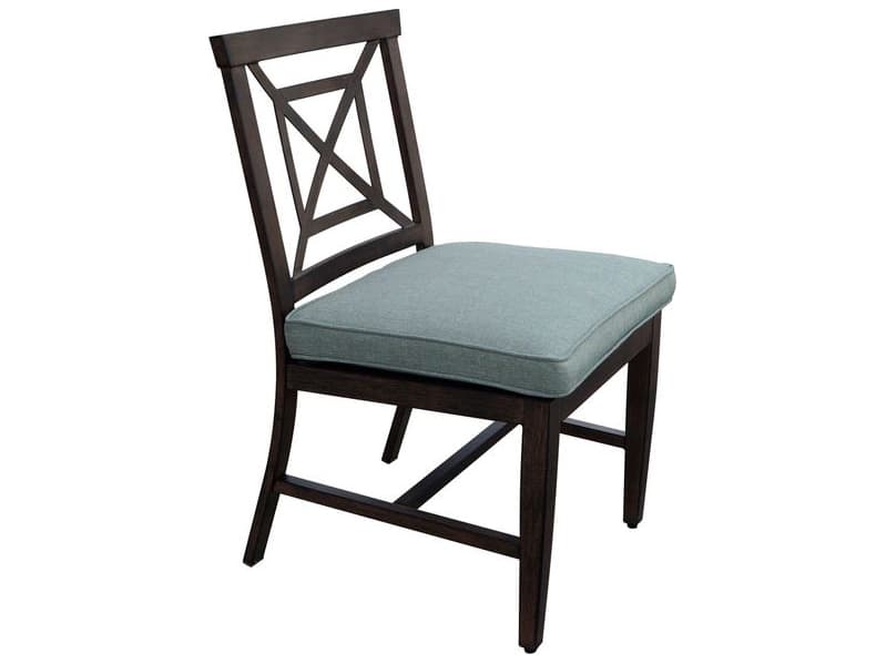 Darlee Outdoor Living Atlantis Walnut Aluminum Dining Set in Spa