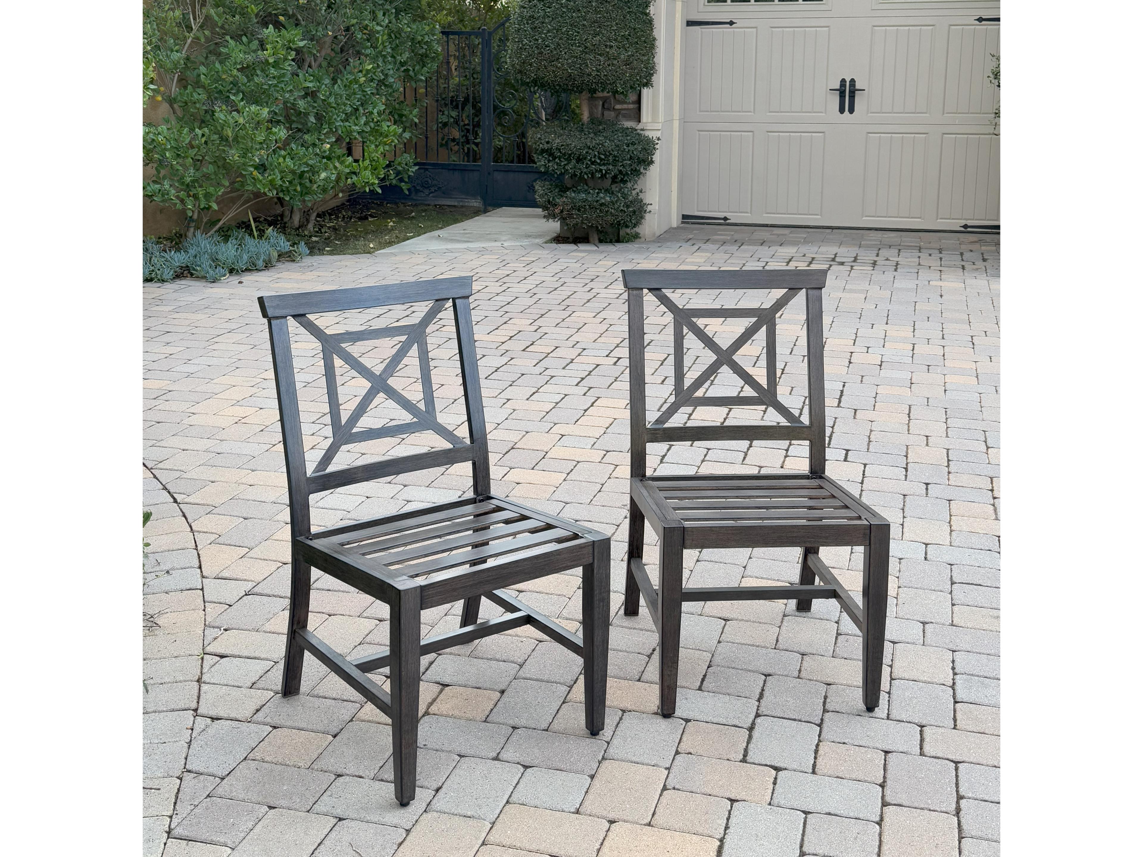 Darlee Outdoor Living Atlantis Aluminum 6-Piece Patio Dining Set with 61.5 feet' Square Table