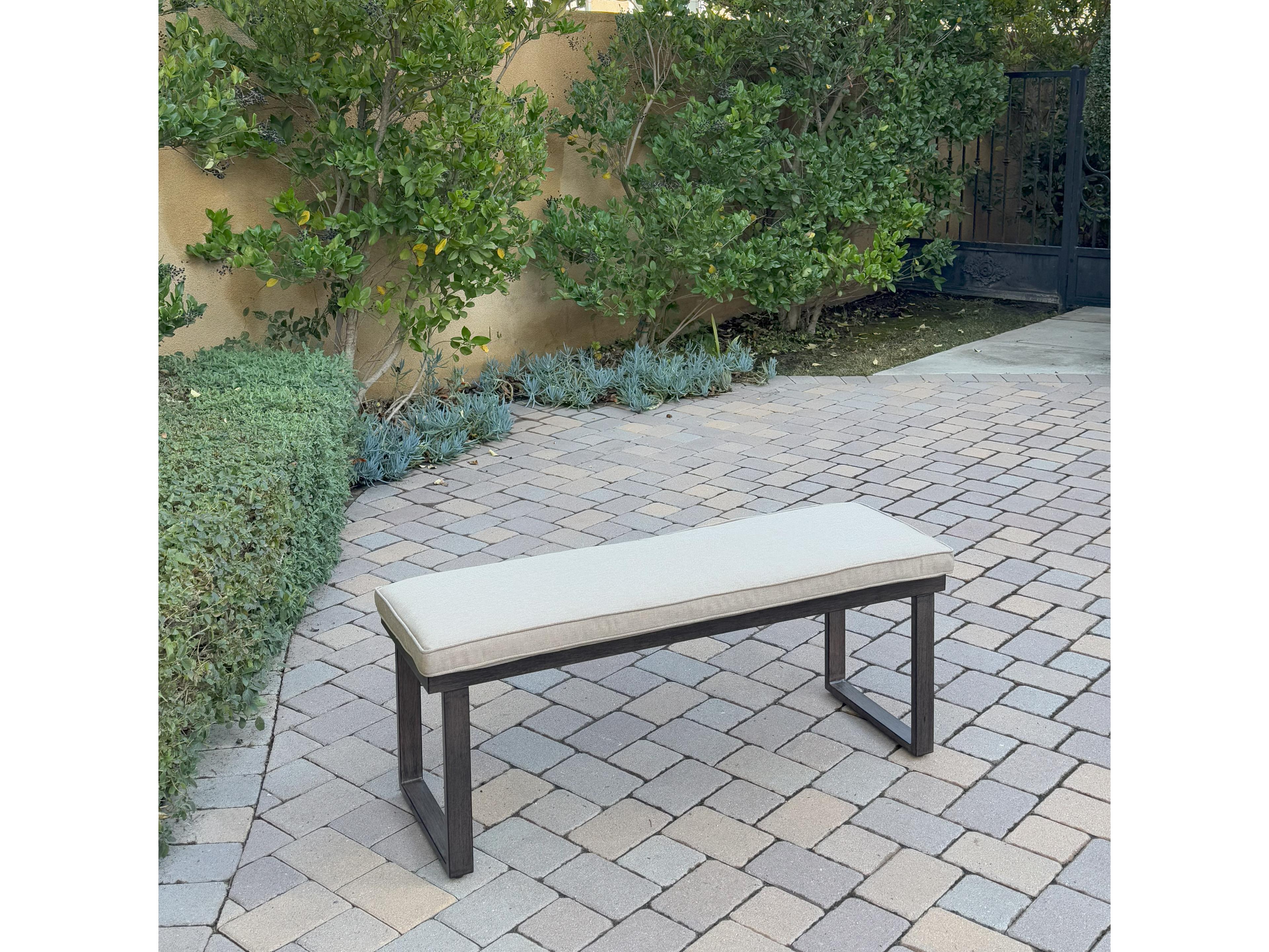 Darlee Outdoor Living Atlantis Aluminum 6-Piece Patio Dining Set with 61.5 feet' Square Table