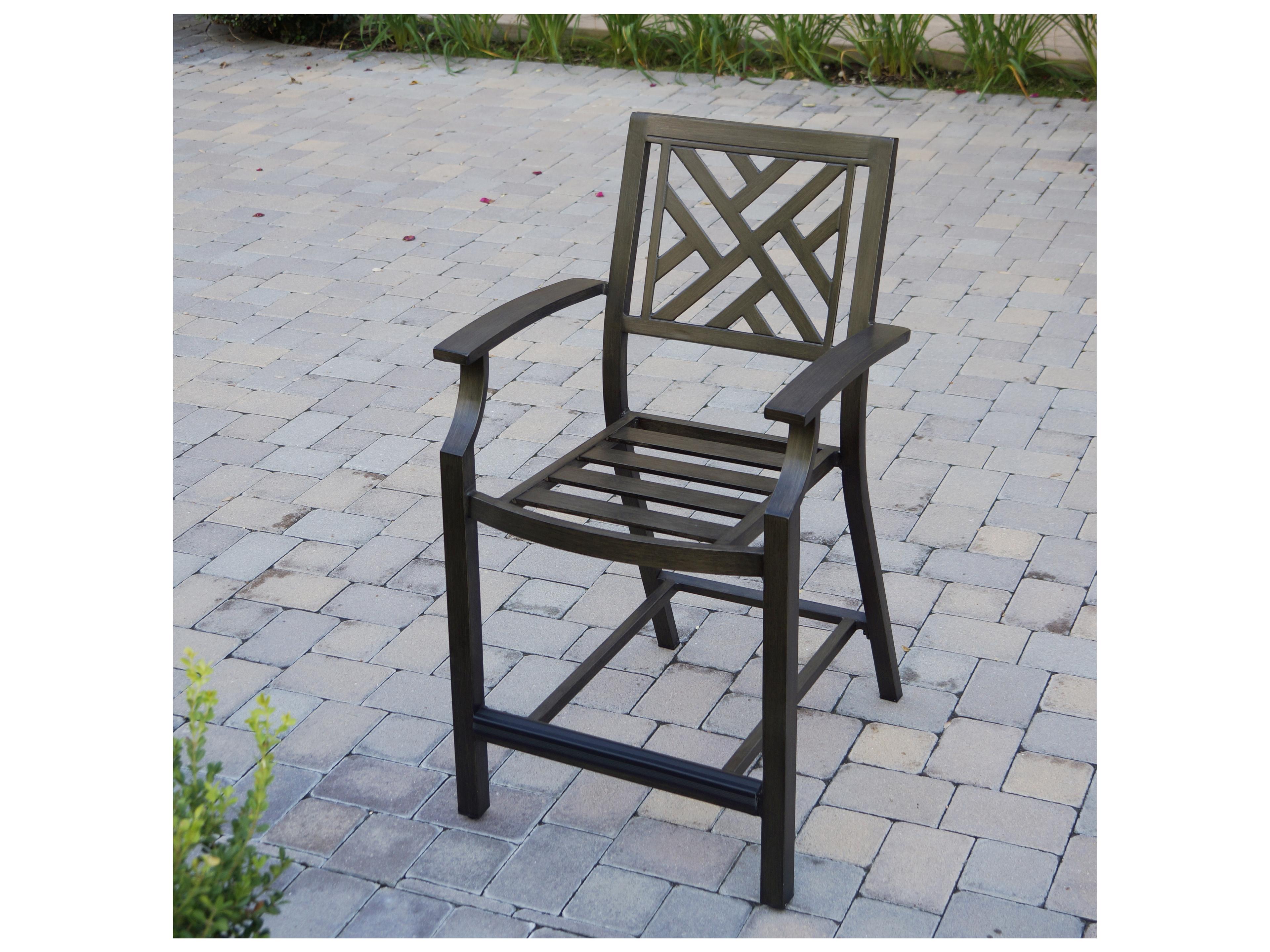 Darlee Outdoor Living Brooklyn Aluminum Multibrown 4 Piece Bar Set with Cushions