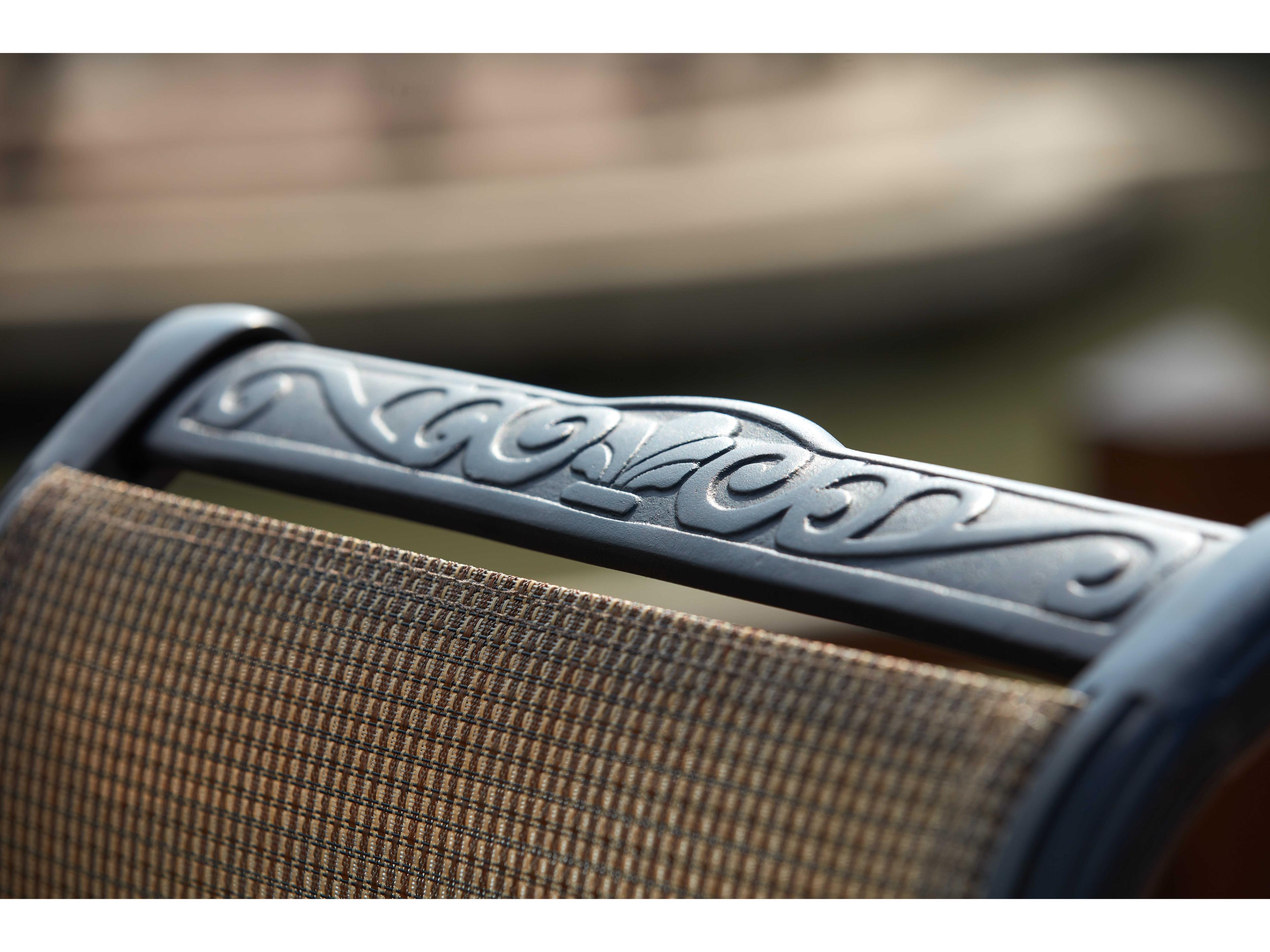 Darlee Outdoor Living Monterey Sling Cast Aluminum Antique Bronze 5 Piece Counter Set