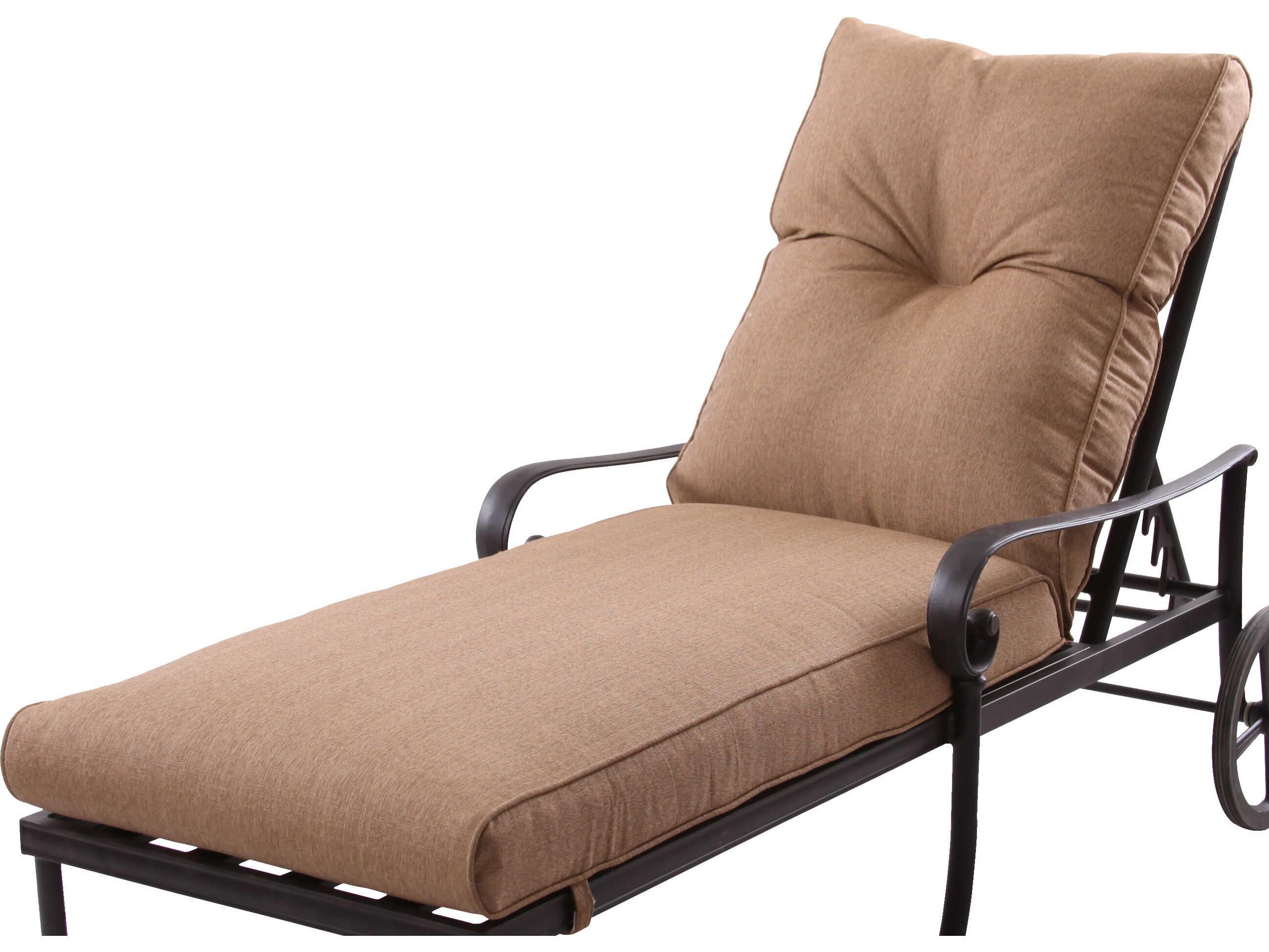 Darlee Outdoor Living Santa Anita Cast Aluminum Antique Bronze Chaise Lounge Set of 2