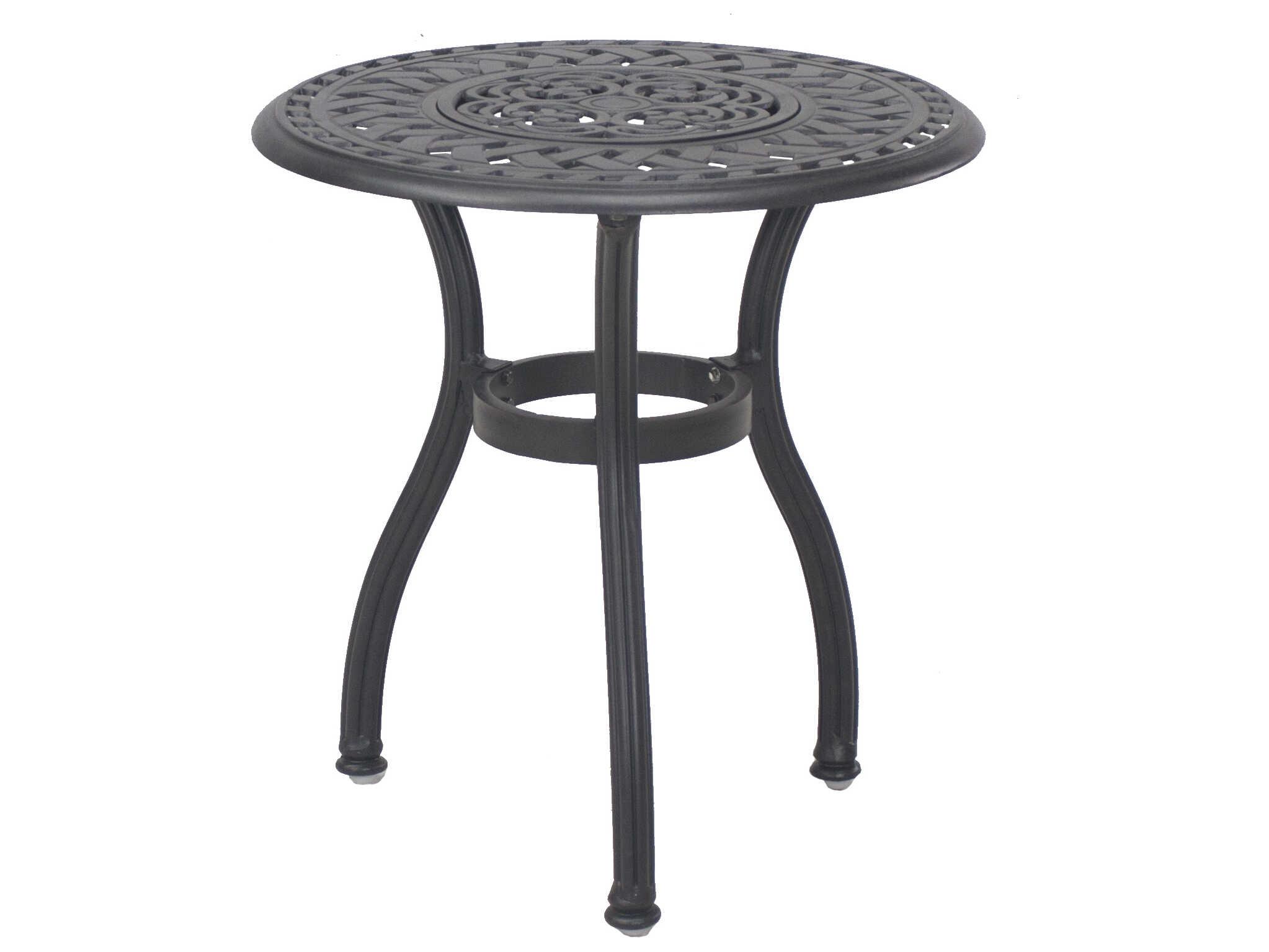 Darlee Outdoor Living Santa Anita Cast Aluminum Antique Bronze 3 Piece Lounge Set with Ice Bucket Insert