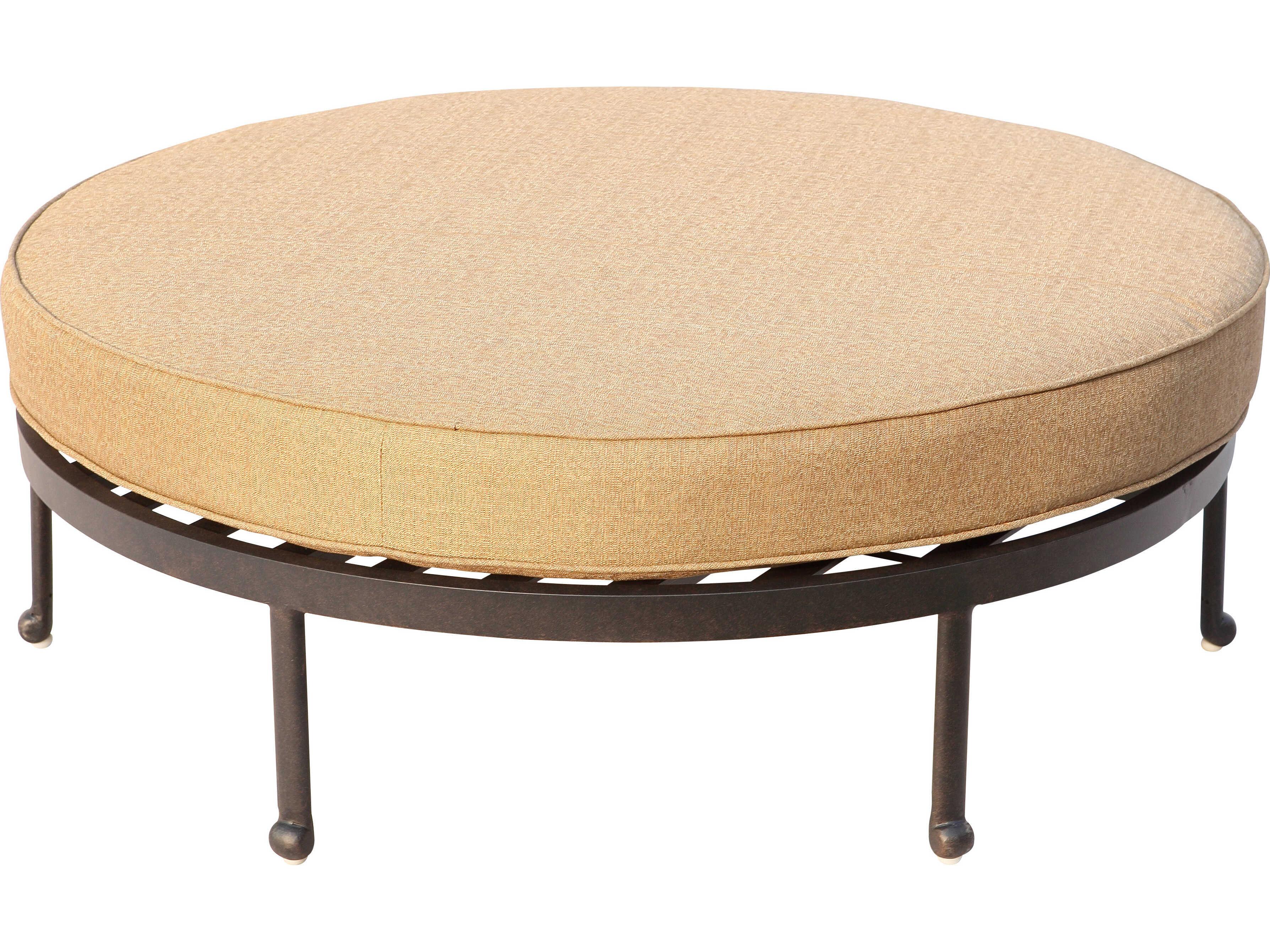 Darlee Outdoor Living Santa Anita Cast Aluminum Antique Bronze 7 Piece Sectional Lounge Set