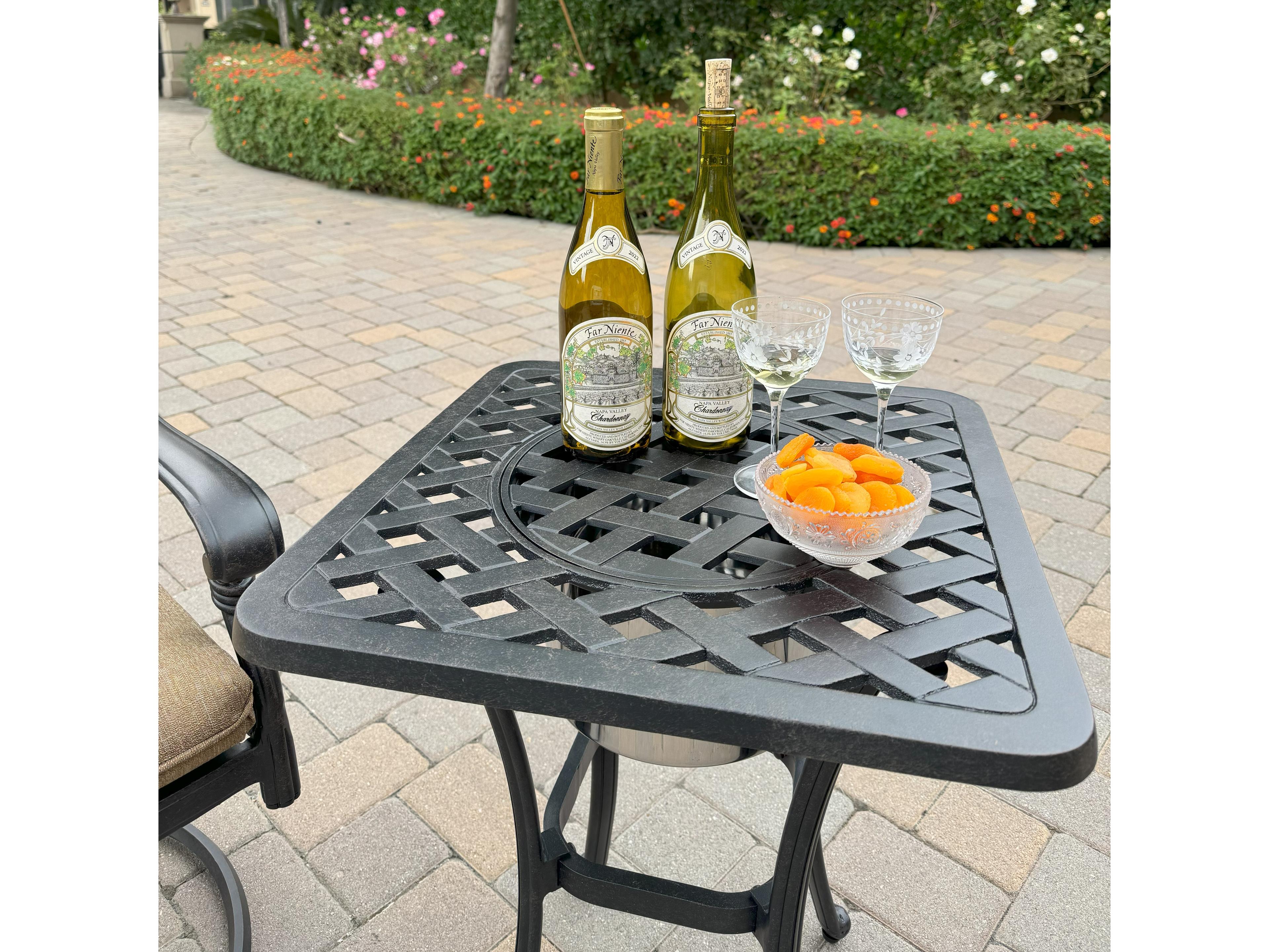 Darlee Outdoor Living Santa Anita 3-Piece Conversation Set with Sunbrella Cushions