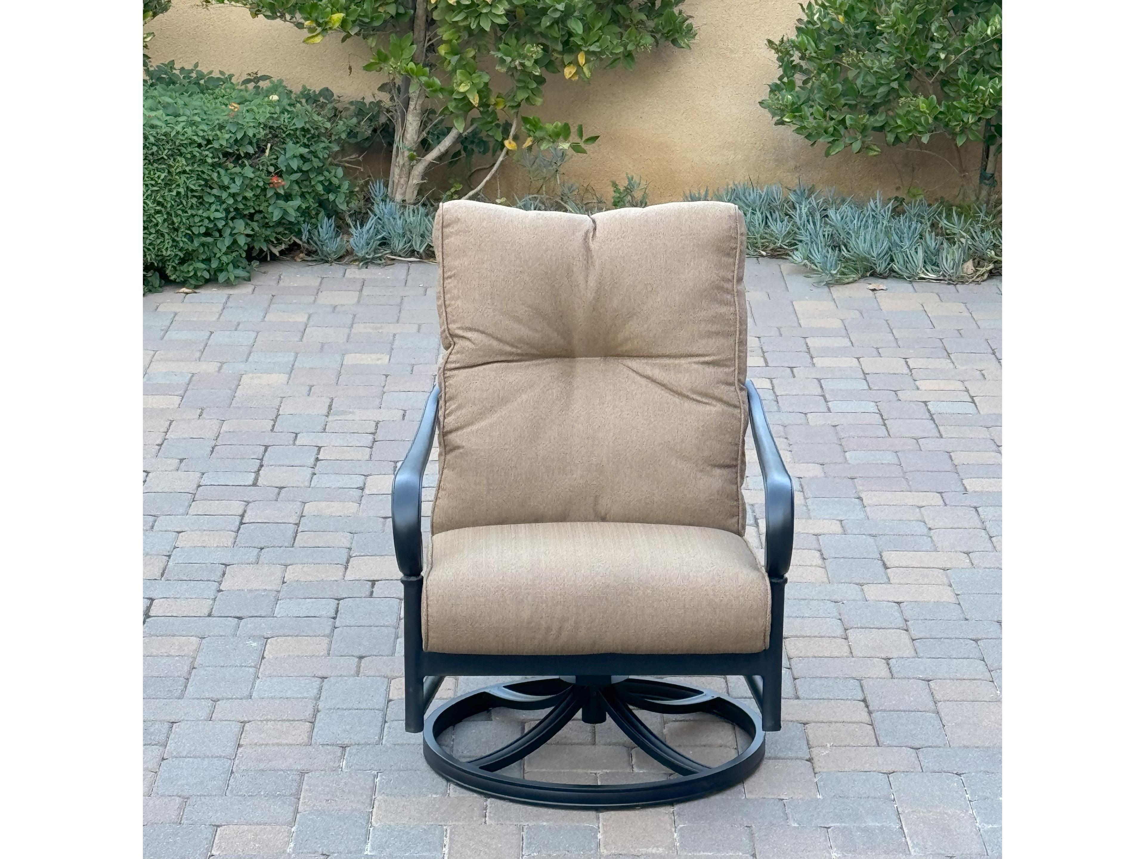 Darlee Outdoor Living Santa Anita Cast Aluminum 5-Piece Conversation Set with Sunbrella Cushions
