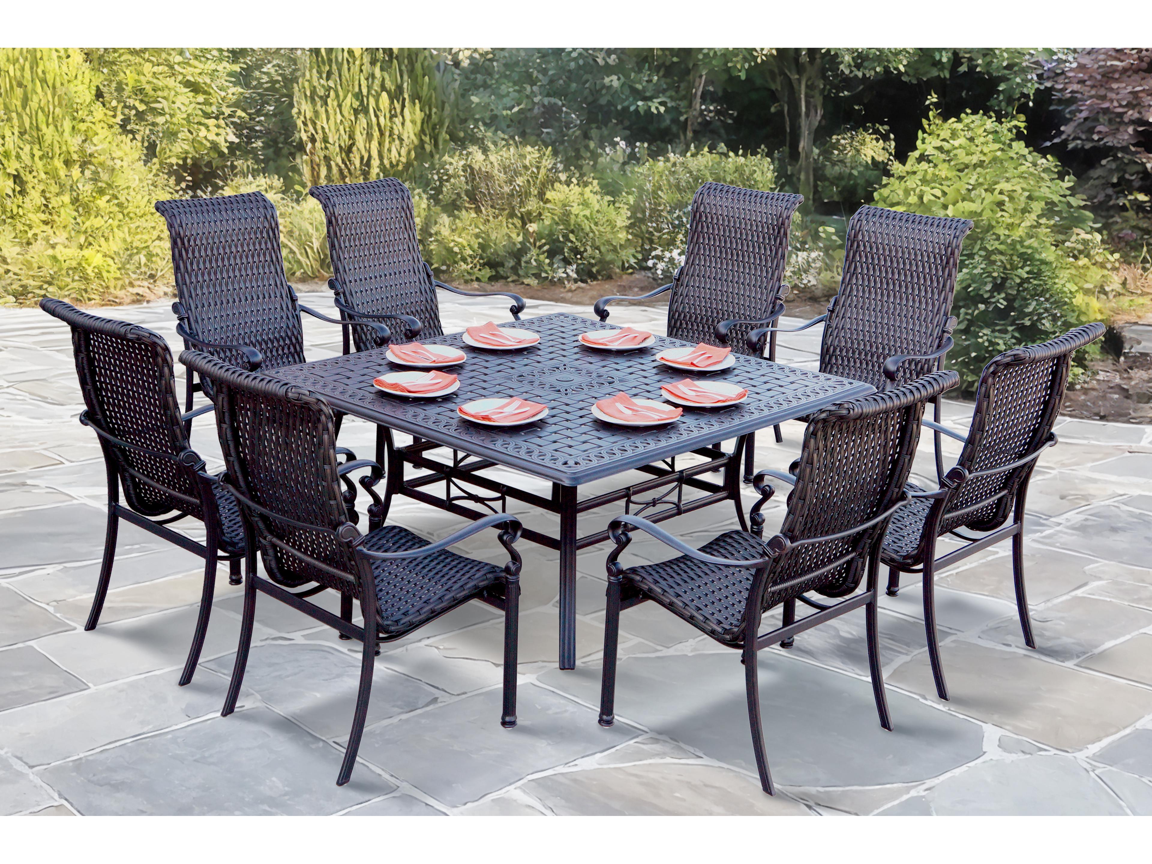 Darlee Outdoor Living Victoria Cast Aluminum  9-Piece Patio Dining Set