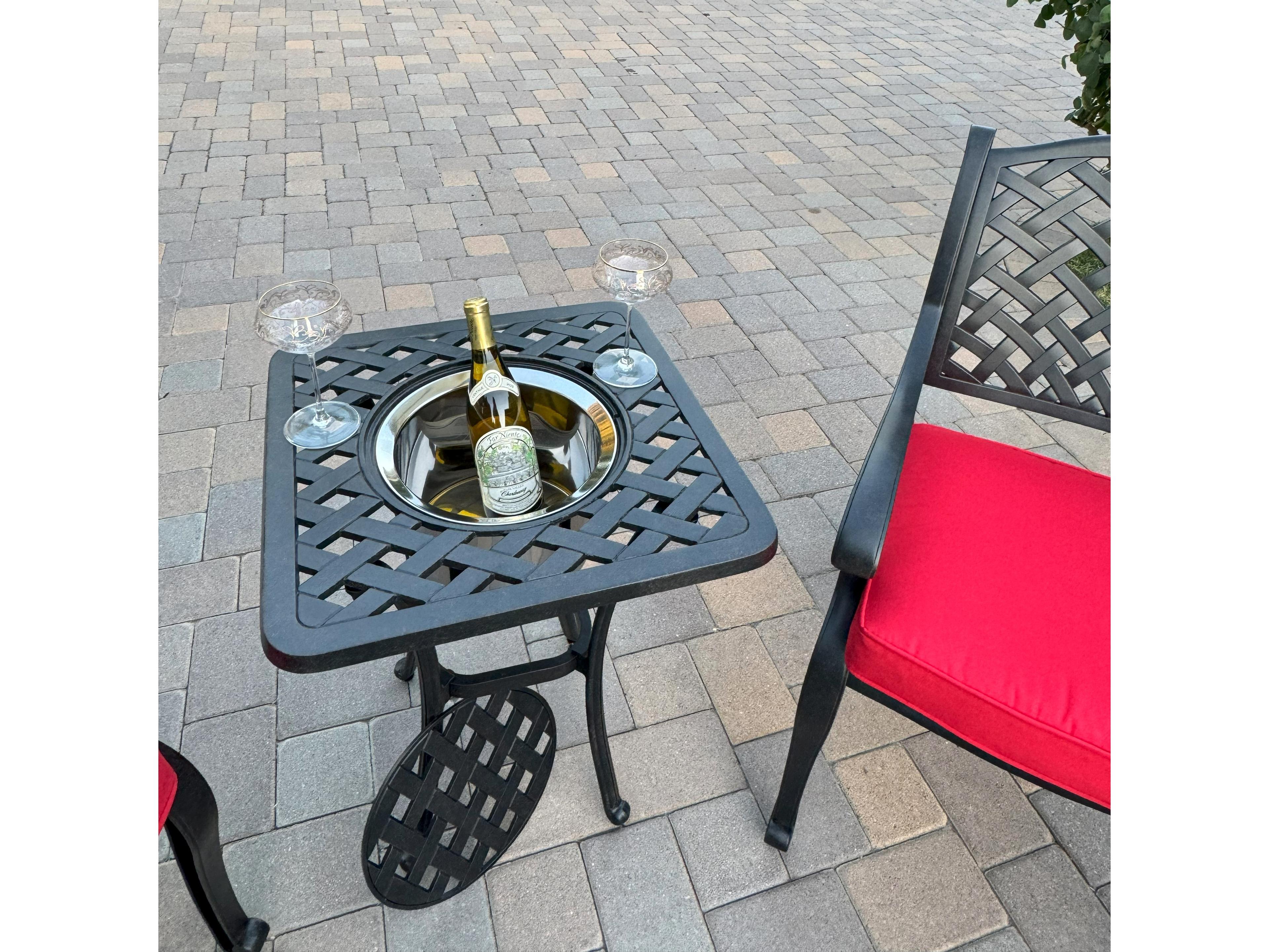 Darlee Outdoor Living Nassau Cast Aluminum 3-Piece Patio Conversation Set