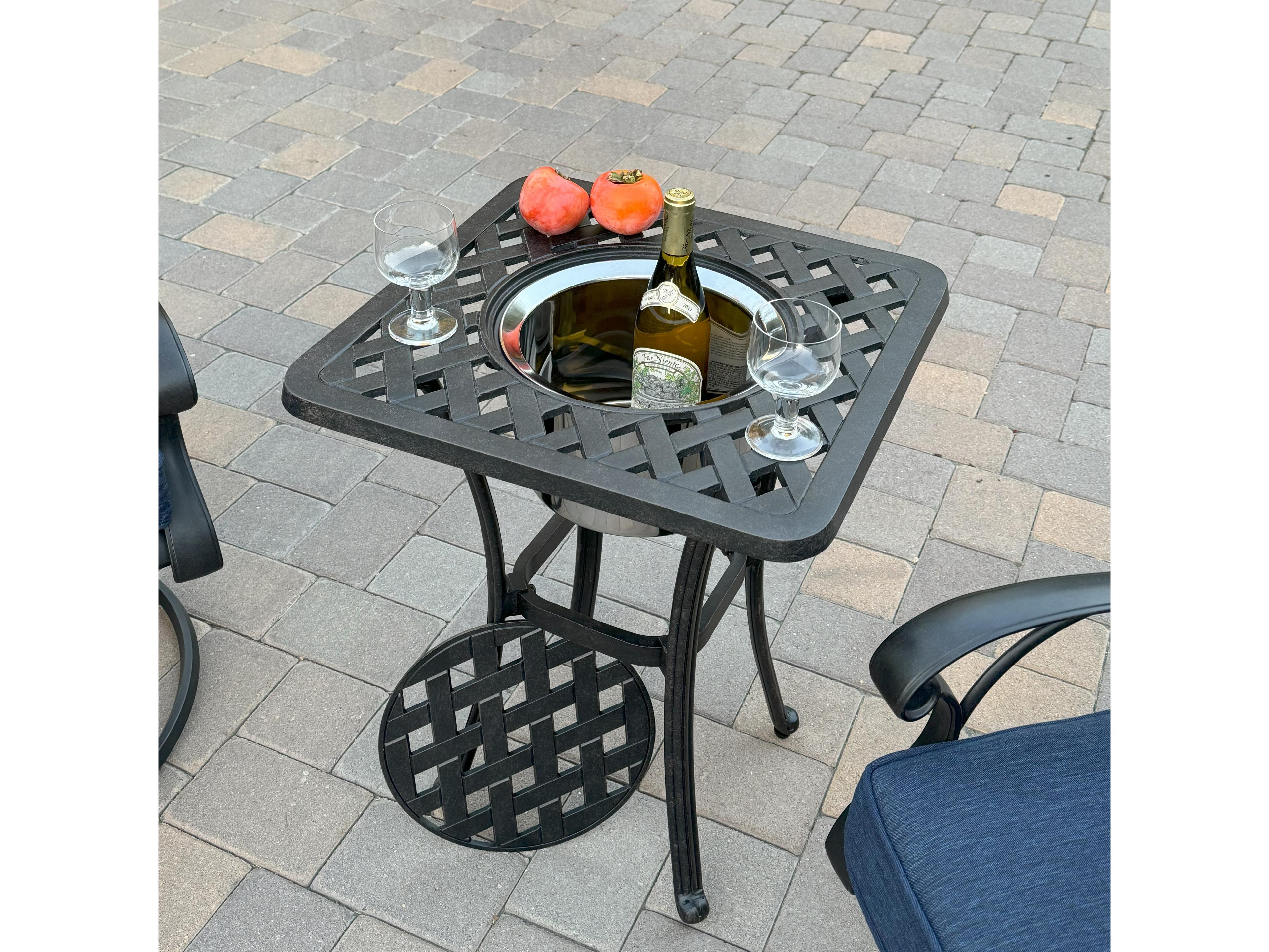 Darlee Outdoor Living Nassau Cast Aluminum 3-Piece Patio Conversation Set