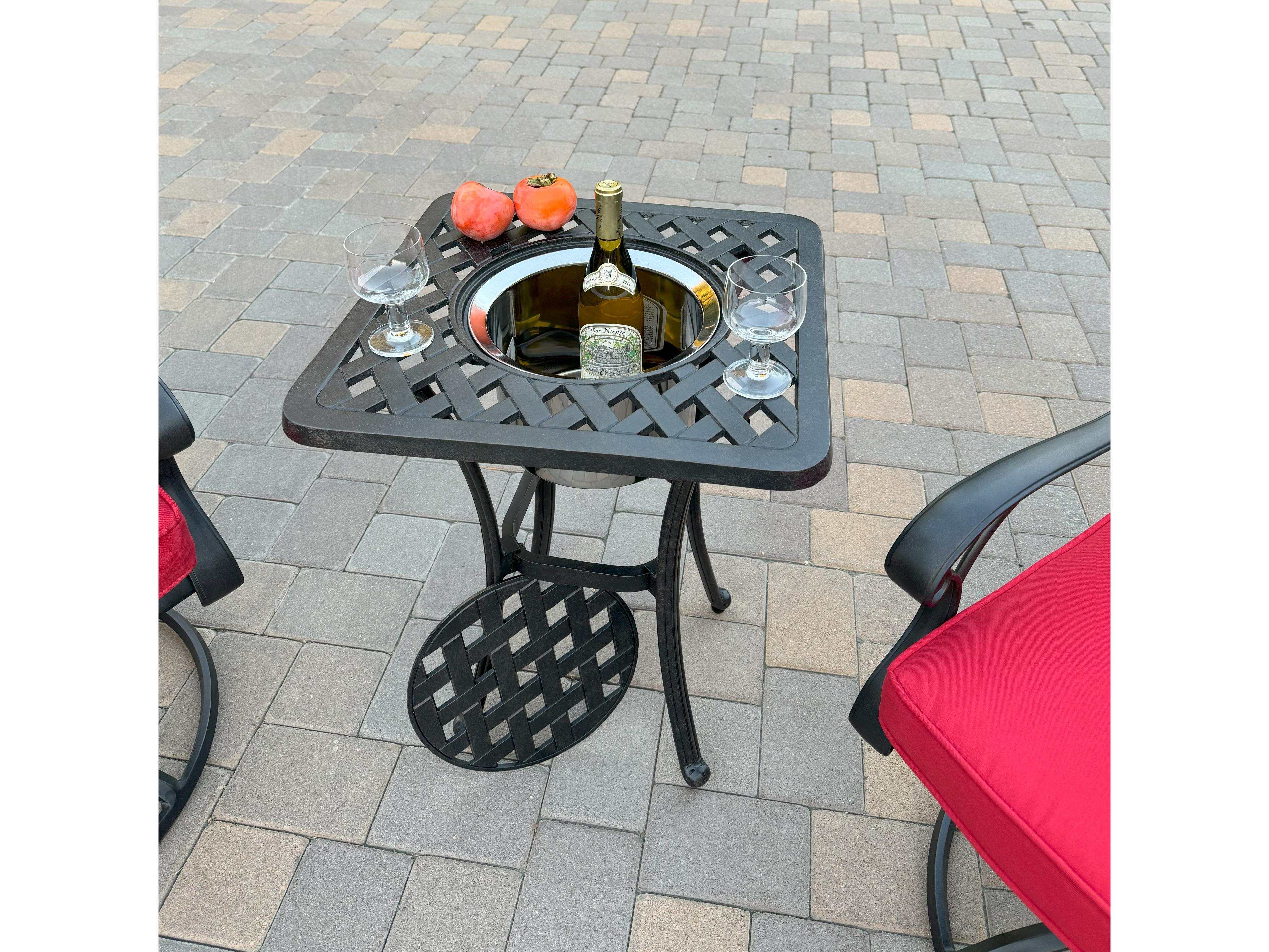 Darlee Outdoor Living Nassau Cast Aluminum 3-Piece Patio Conversation Set