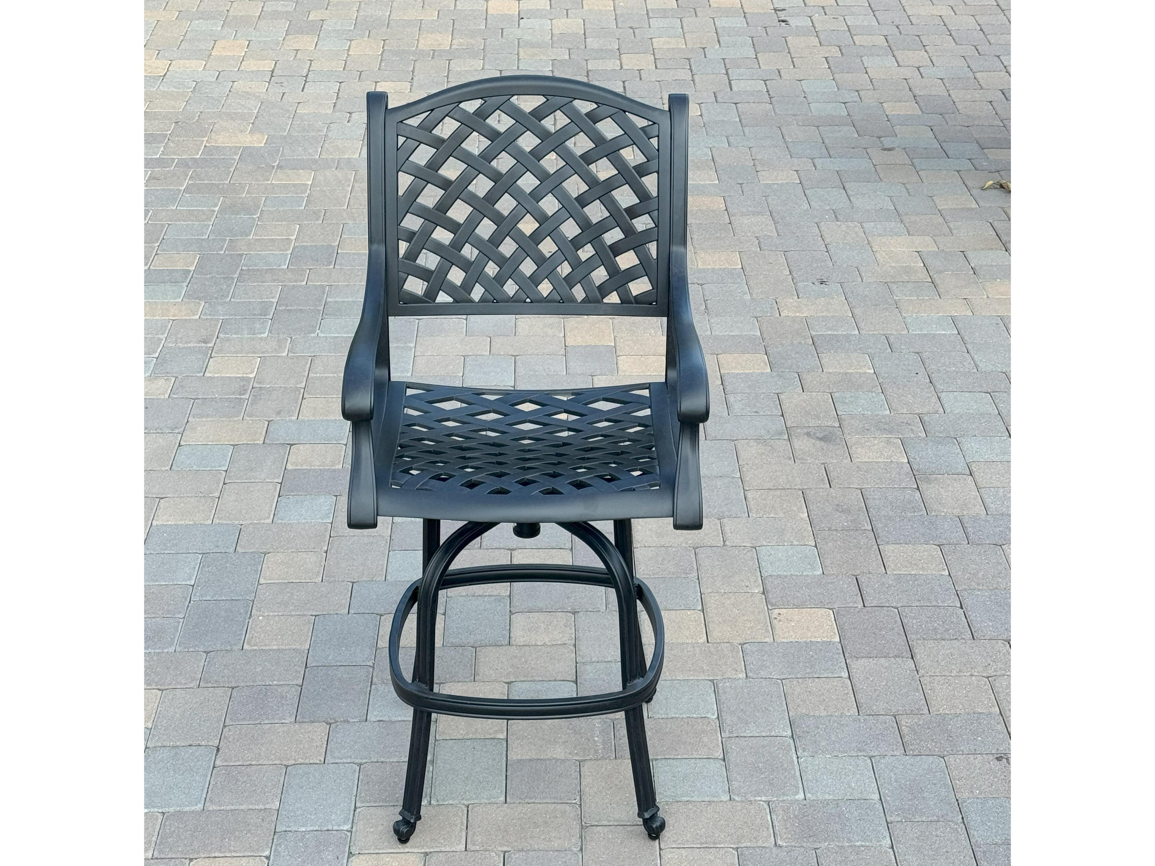 Darlee Outdoor Living Nassau Cast Aluminum 5-Piece Patio Bar Set