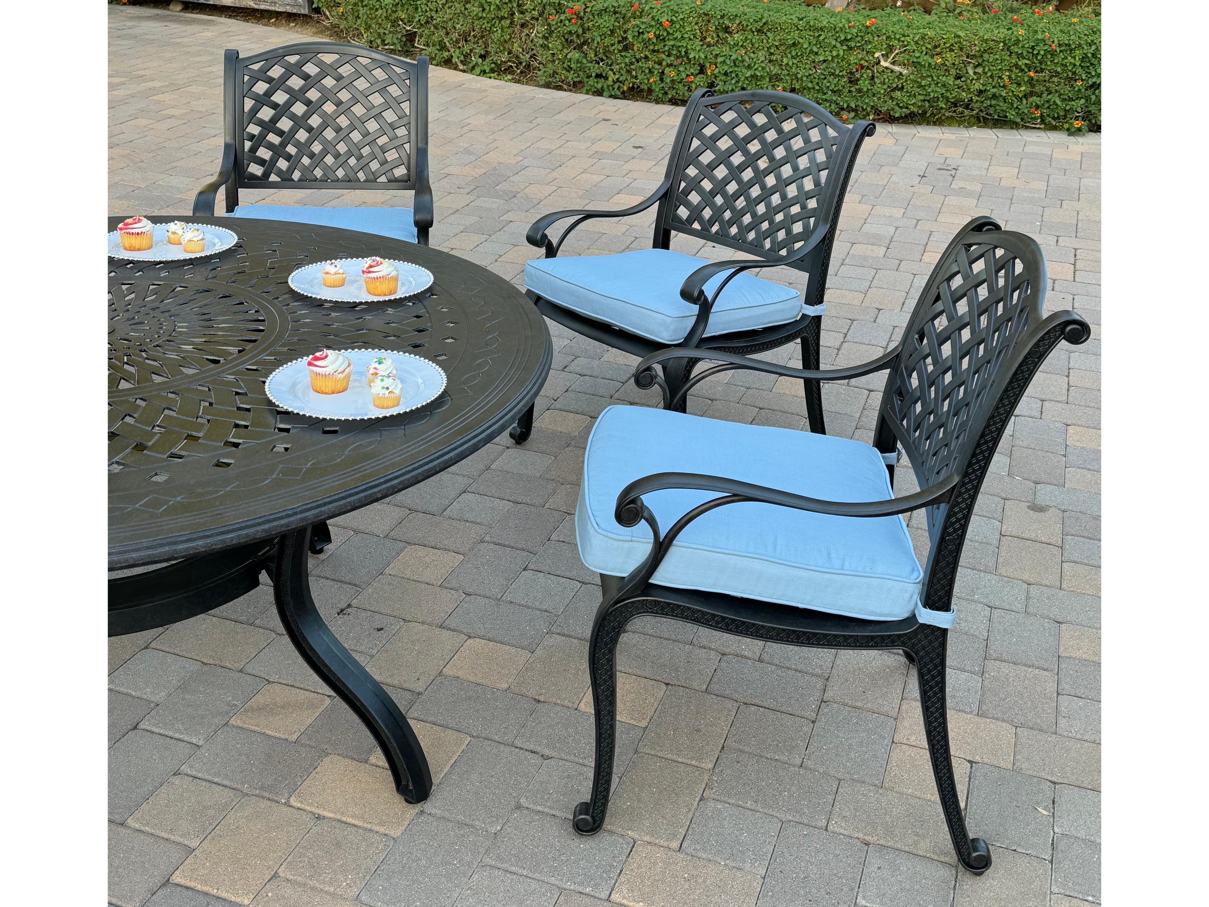 Darlee Outdoor Living Nassau Cast Aluminum 7-Piece Patio Dining Set