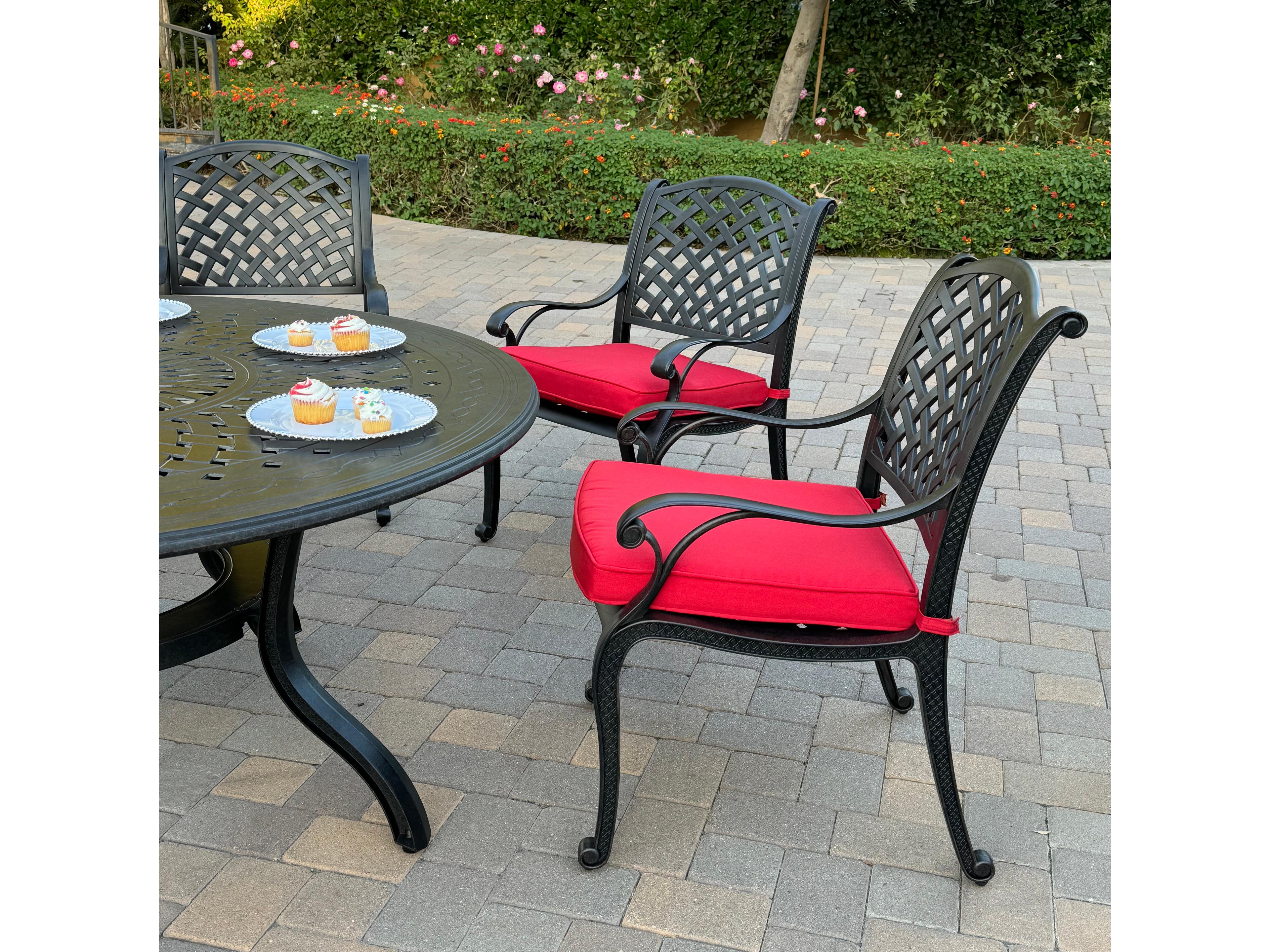 Darlee Outdoor Living Nassau Cast Aluminum 7-Piece Patio Dining Set