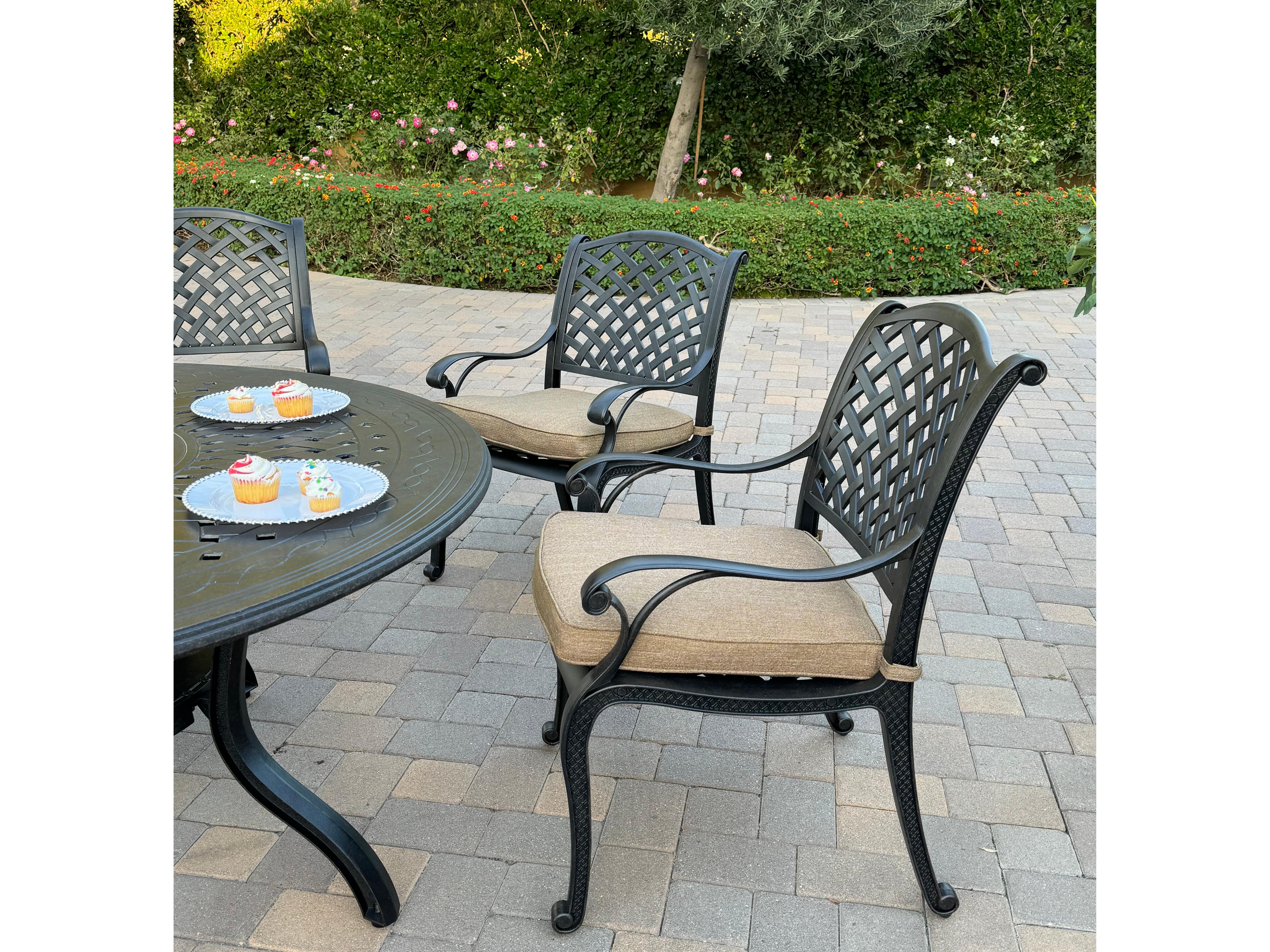 Darlee Outdoor Living Nassau Cast Aluminum 7-Piece Patio Dining Set