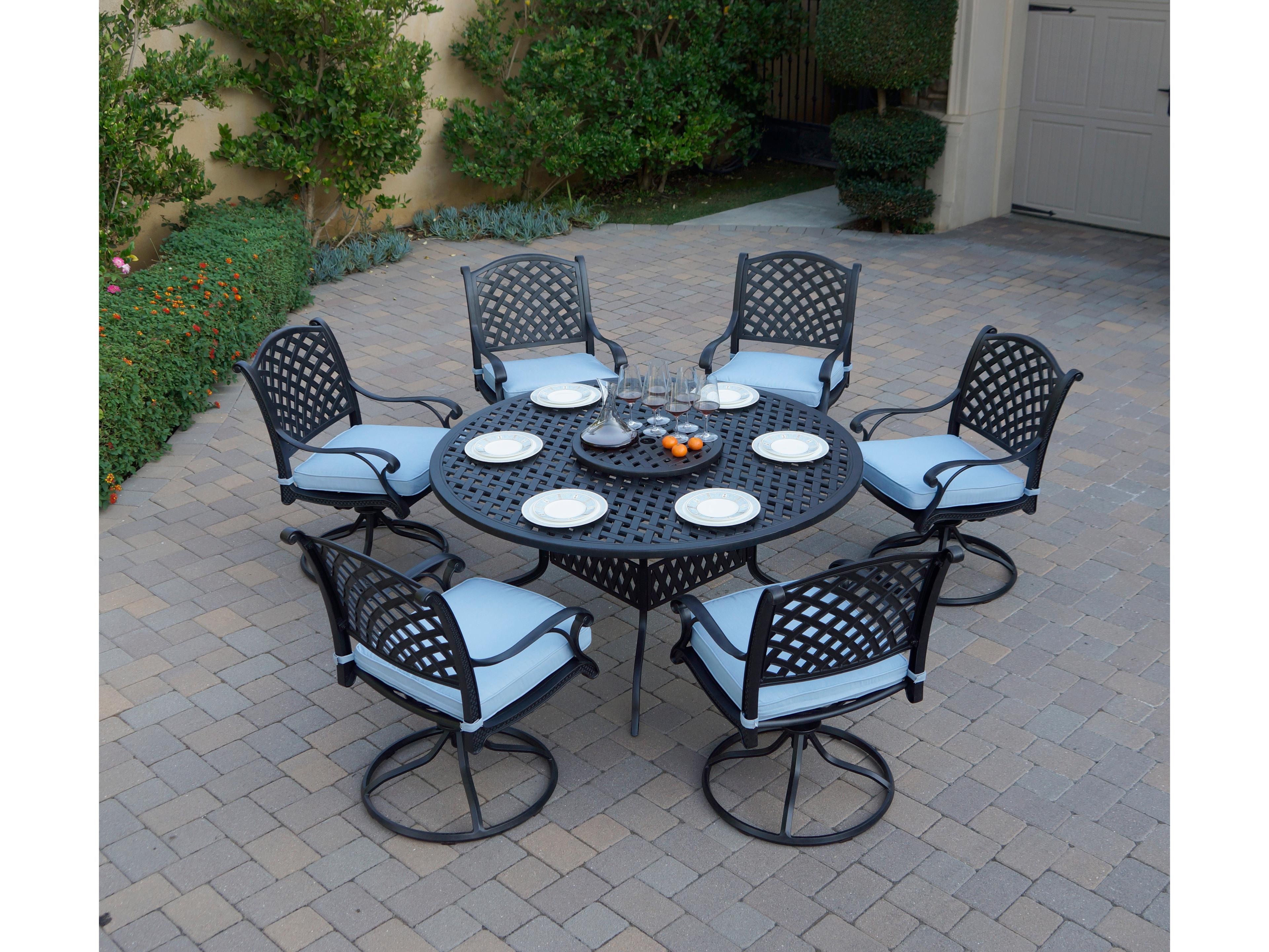 Darlee Outdoor Living Nassau Cast Aluminum 8-Piece Patio Dining Set