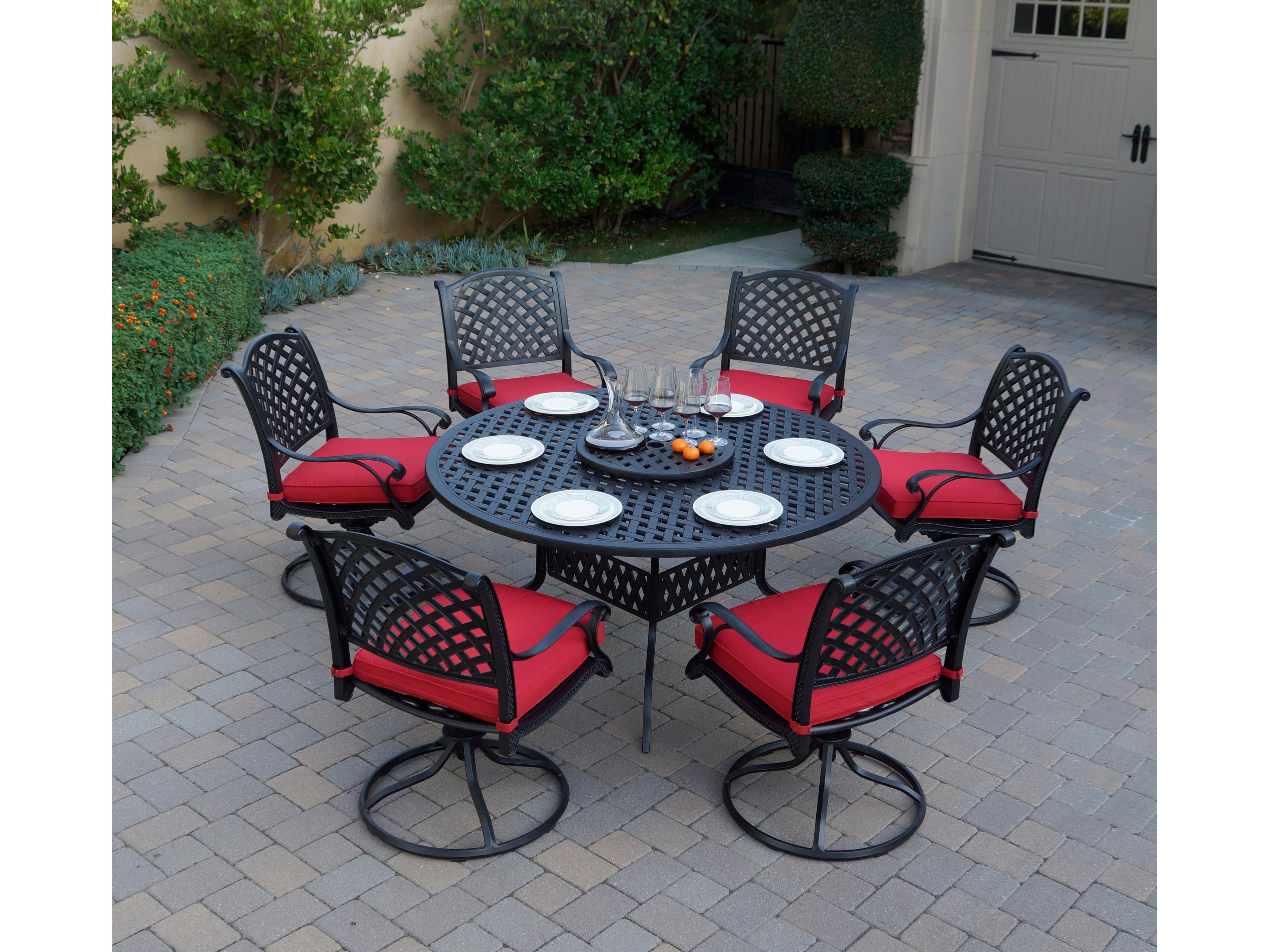 Darlee Outdoor Living Nassau Cast Aluminum 8-Piece Patio Dining Set