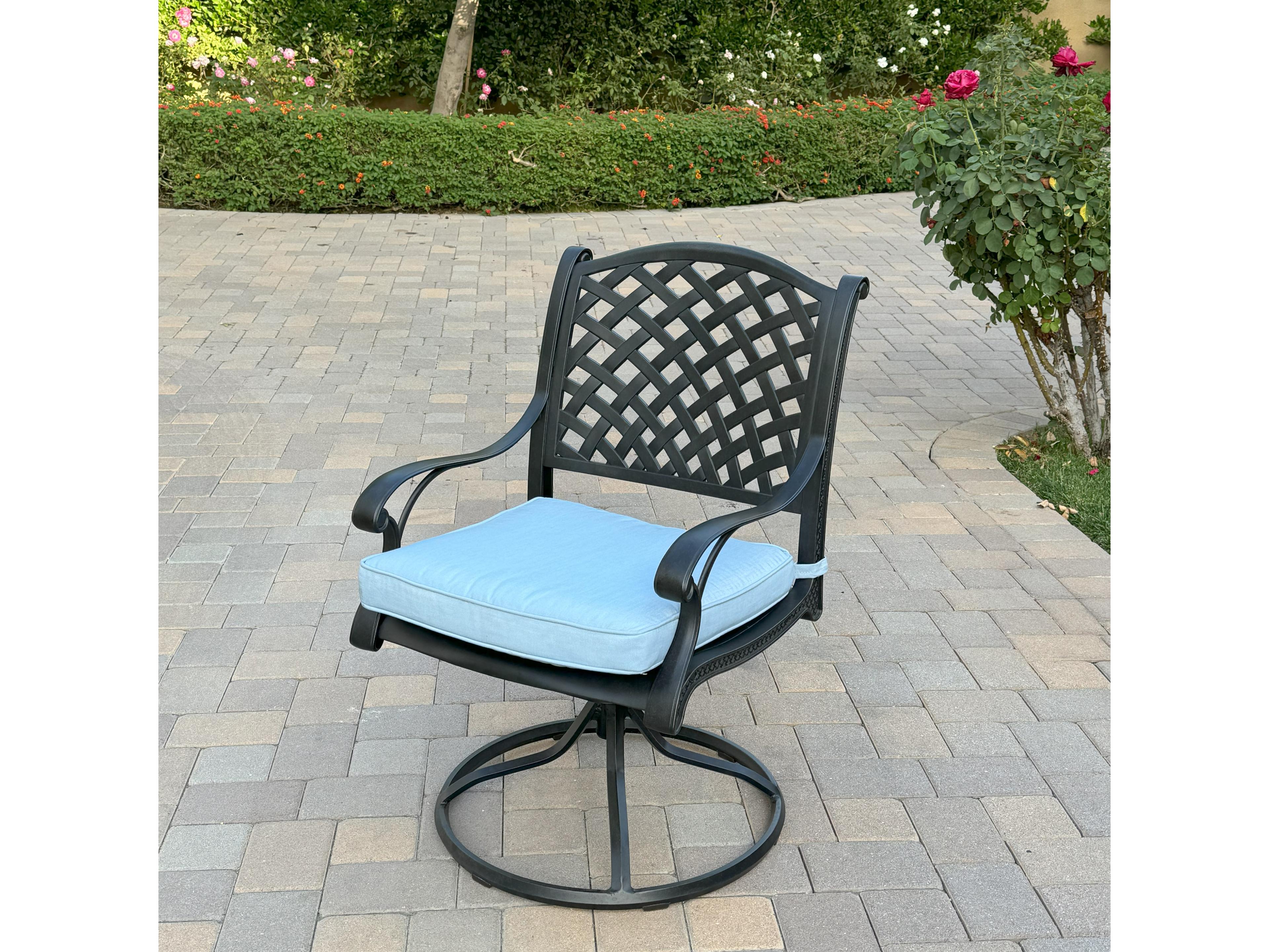 Darlee Outdoor Living Nassau Cast Aluminum 9-Piece Patio Dining Set