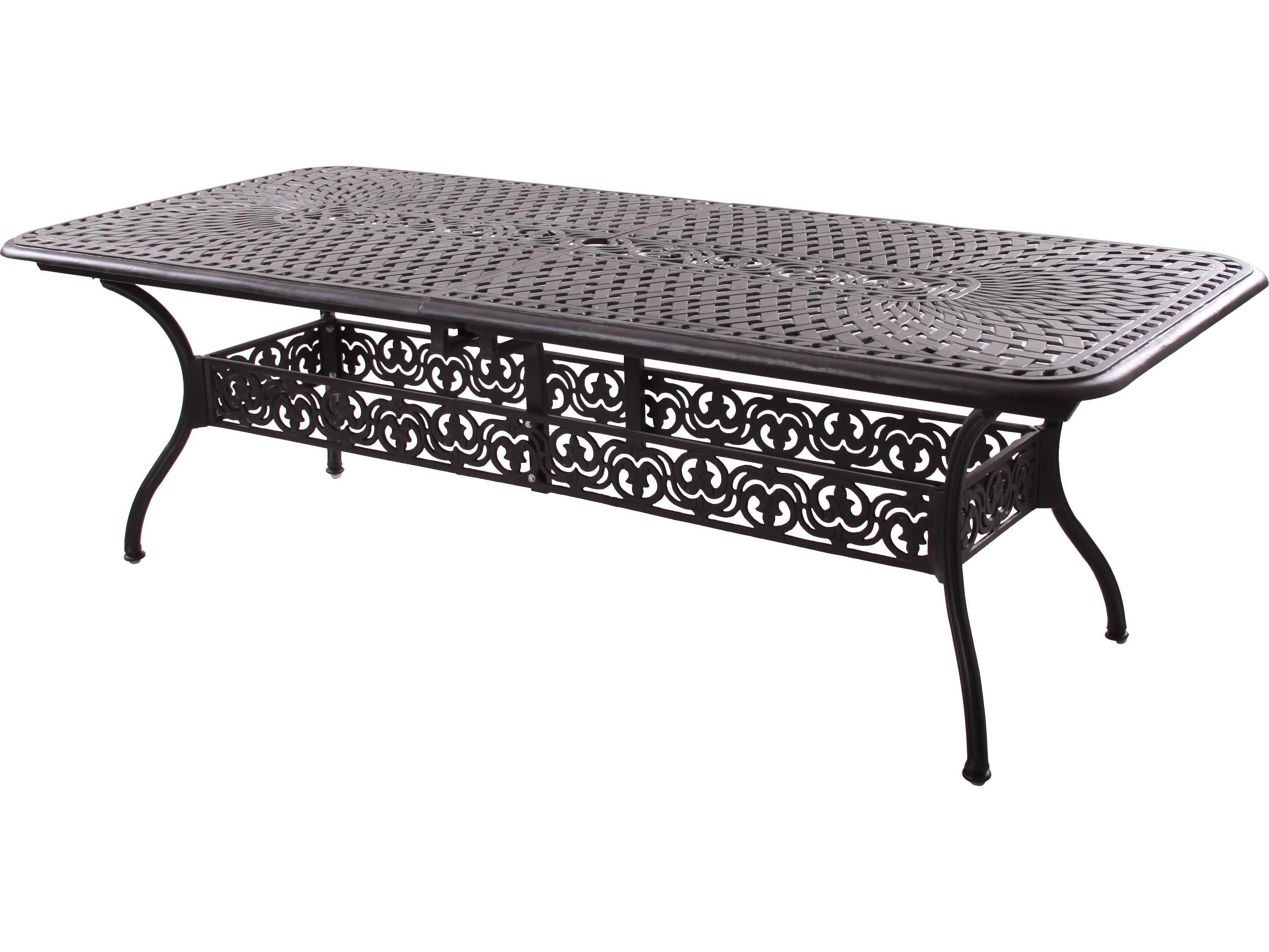 Darlee Outdoor Living Santa Monica Cast Aluminum Antique Bronze 11 Piece Dining Set