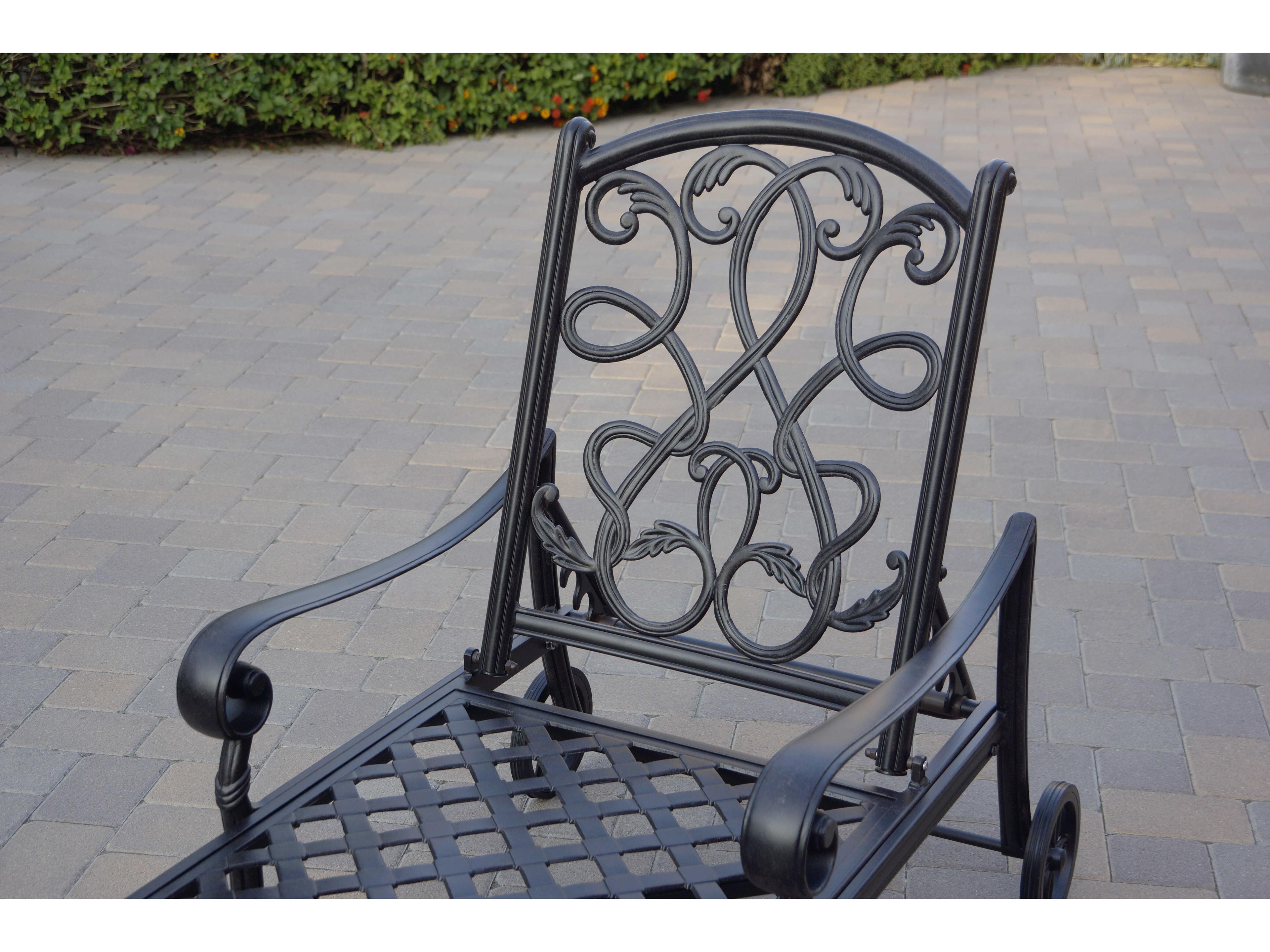 Darlee Outdoor Living Santa Monica Cast Aluminum Antique Bronze 3 Piece Lounge Set