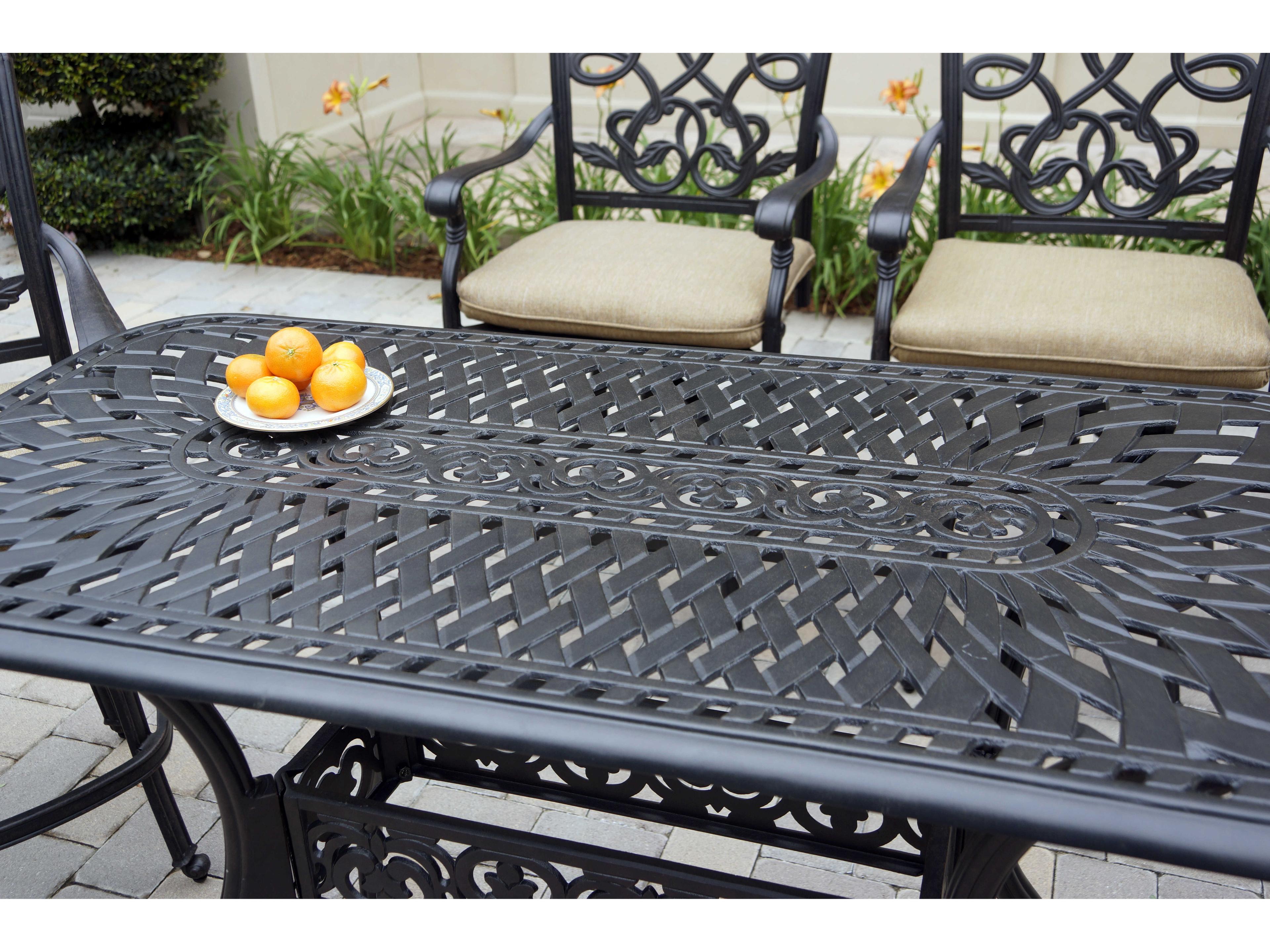 Darlee Outdoor Living Santa Monica Cast Aluminum Antique Bronze 5 Piece Counter Set