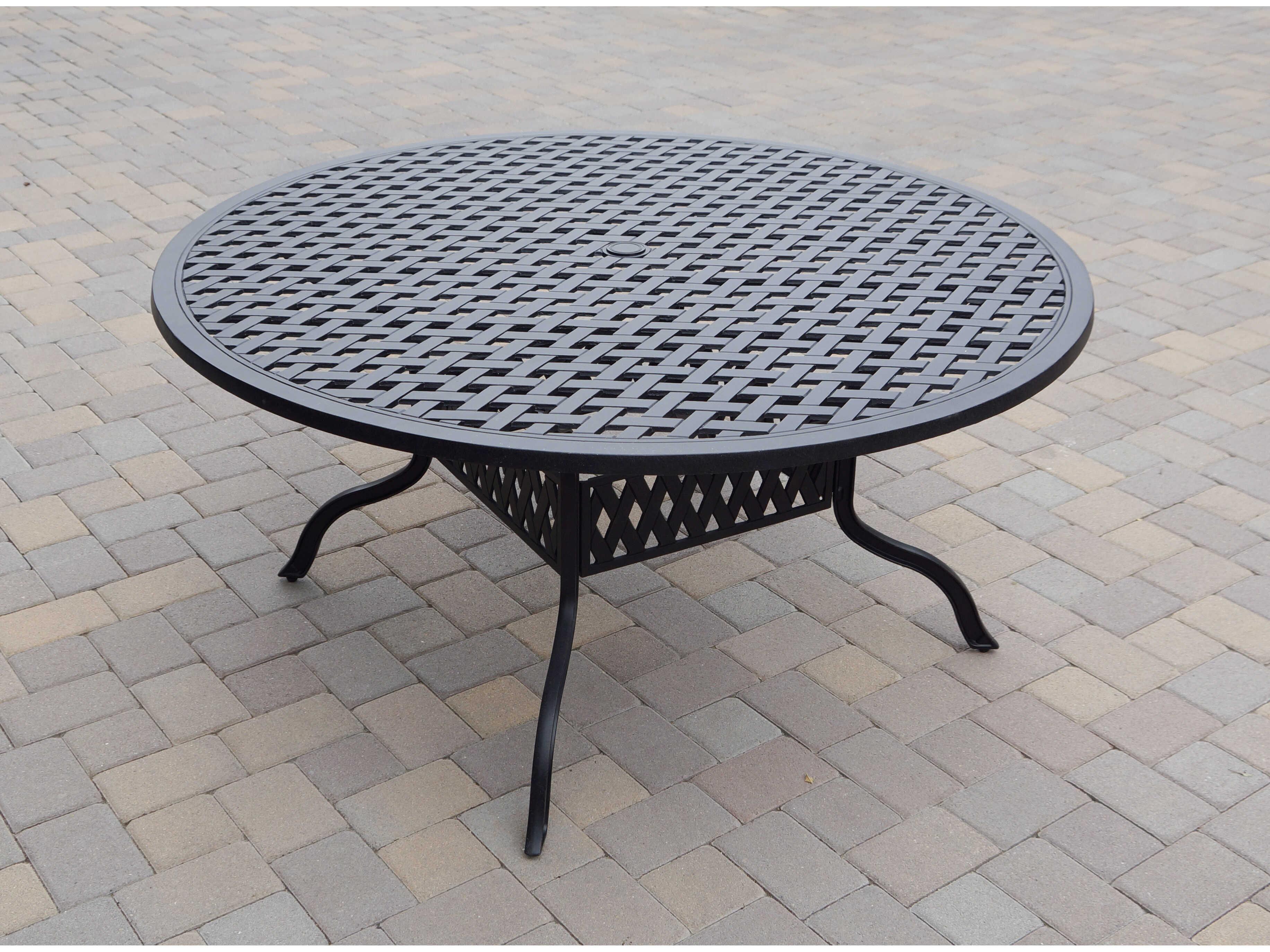 Darlee Outdoor Living Santa Monica Cast Aluminum Antique Bronze 7 Piece Dining Set