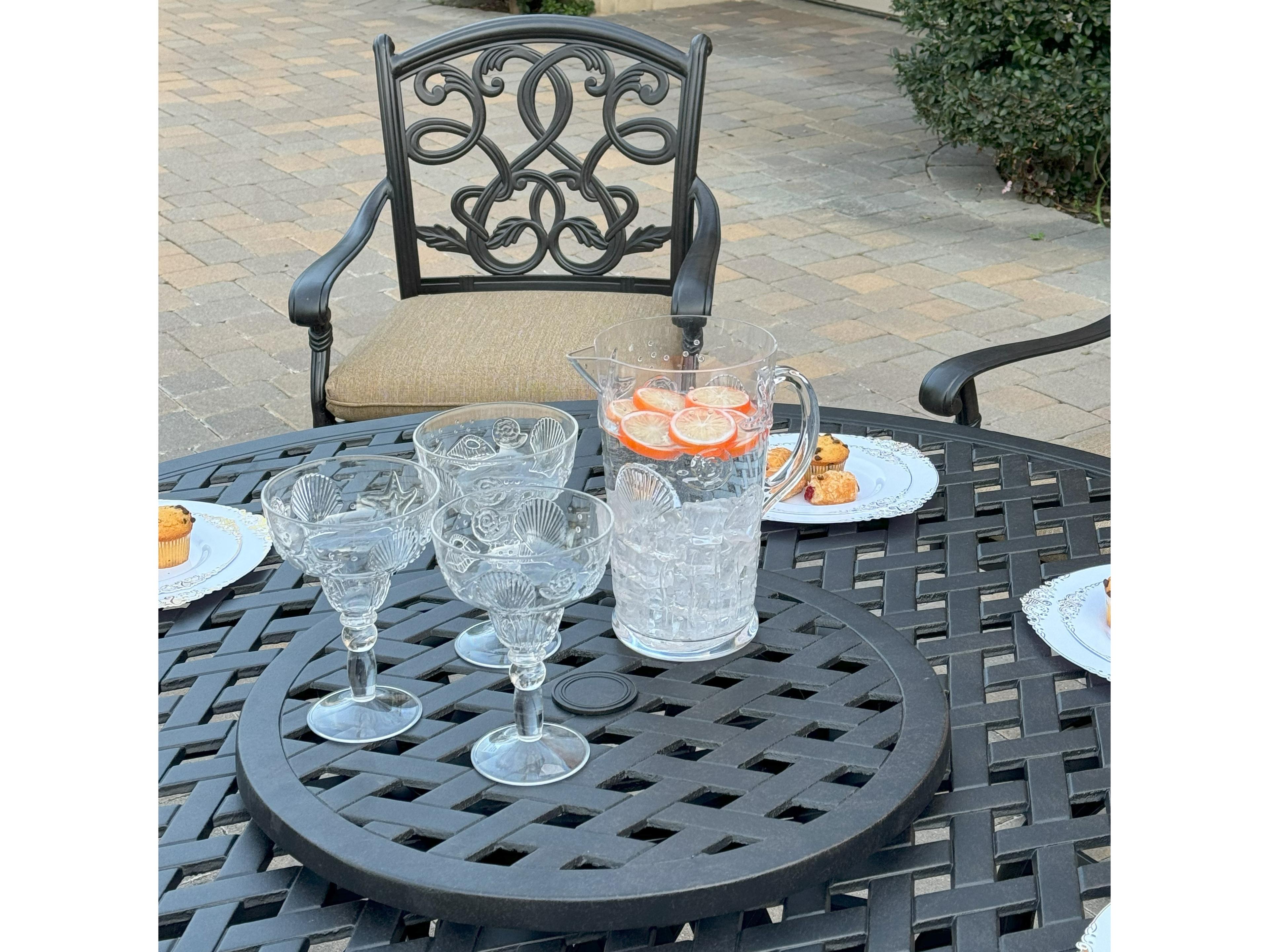 Darlee Outdoor Living Santa Monica Cast Aluminum 8-Piece Dining Set